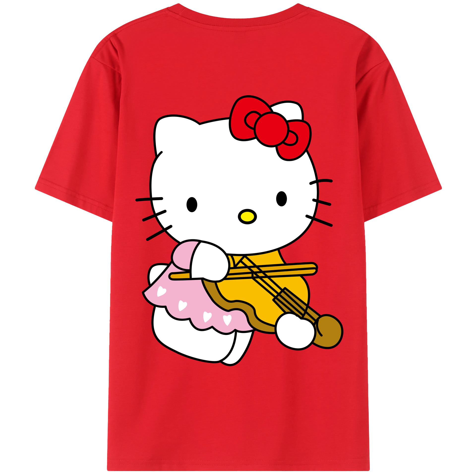（画像用） Hello Kitty ハローキティ レディース半袖Tシャツ(バックプリント)