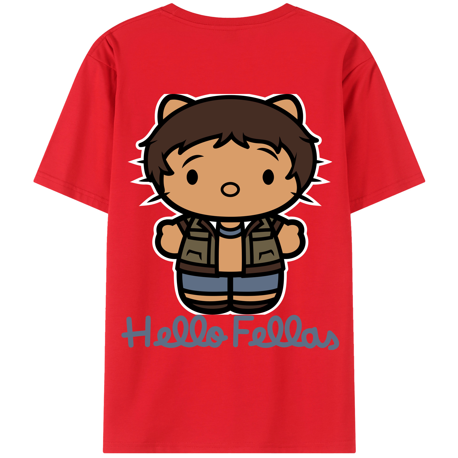 （画像用） Hello Kitty ハローキティ レディース半袖Tシャツ(バックプリント)