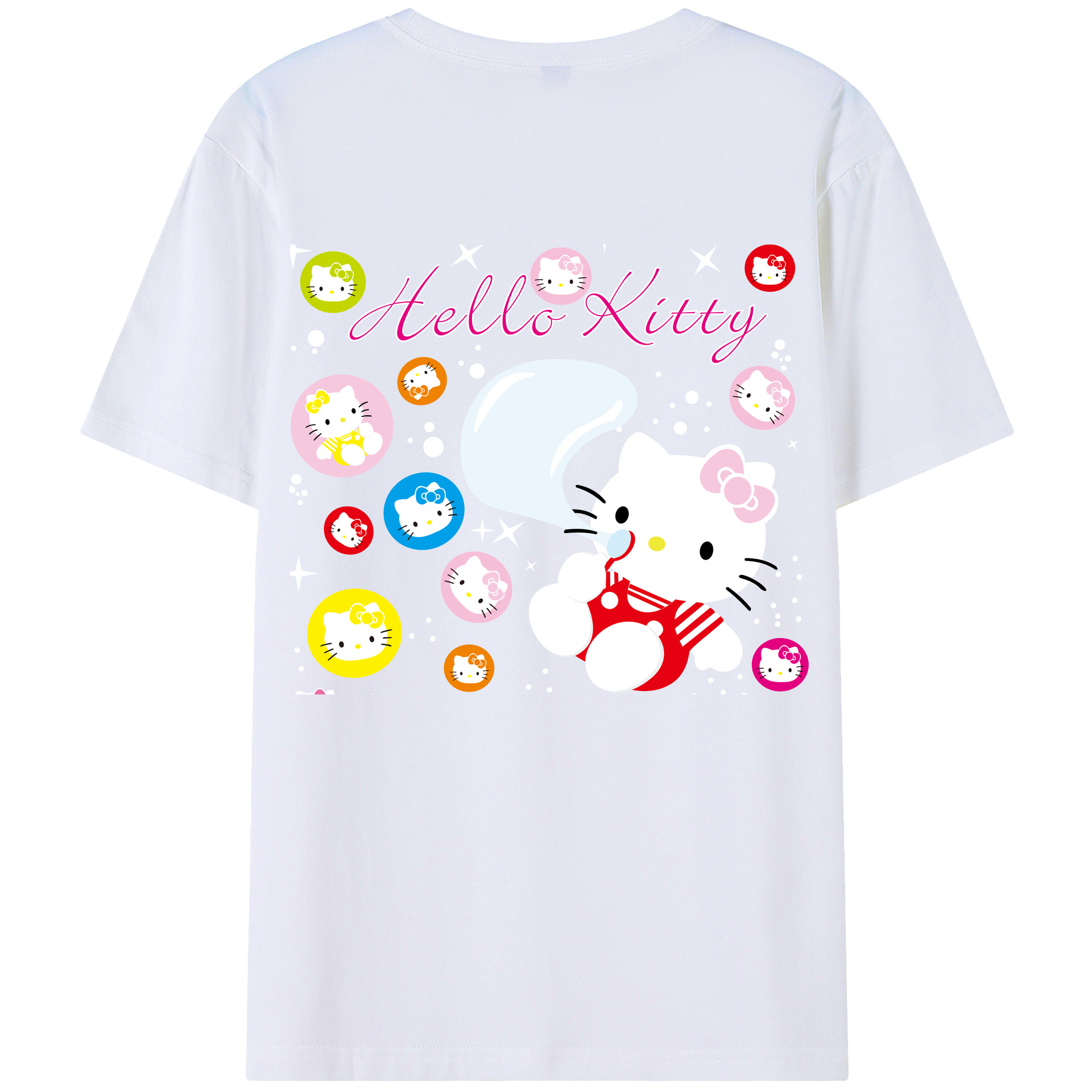 （画像用） Hello Kitty ハローキティ レディース半袖Tシャツ(バックプリント)