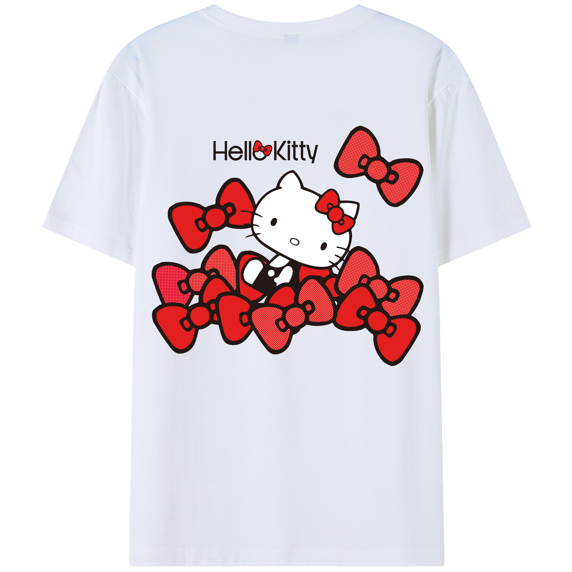 （画像用） Hello Kitty ハローキティ レディース半袖Tシャツ(バックプリント)