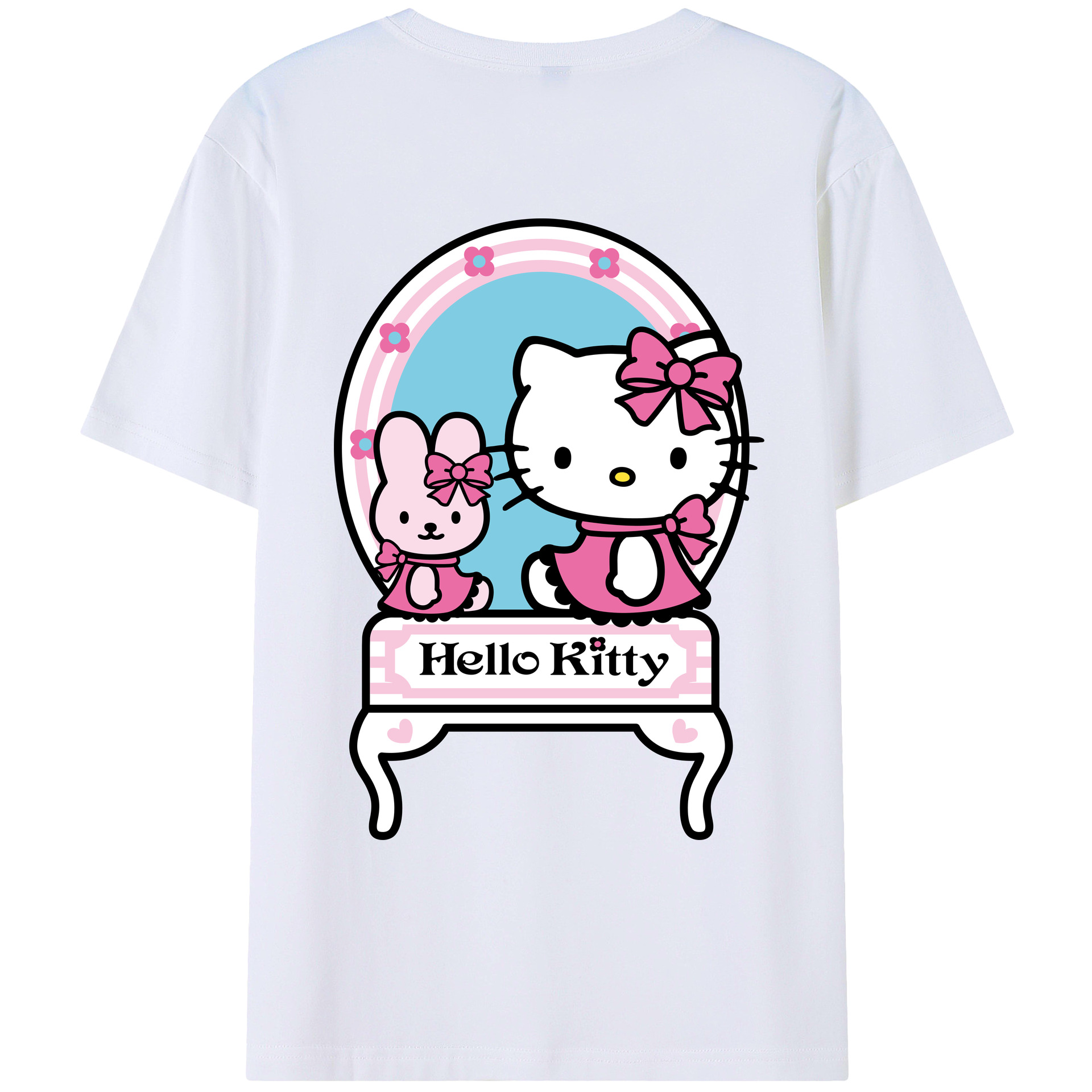 （画像用） Hello Kitty ハローキティ レディース半袖Tシャツ(バックプリント)