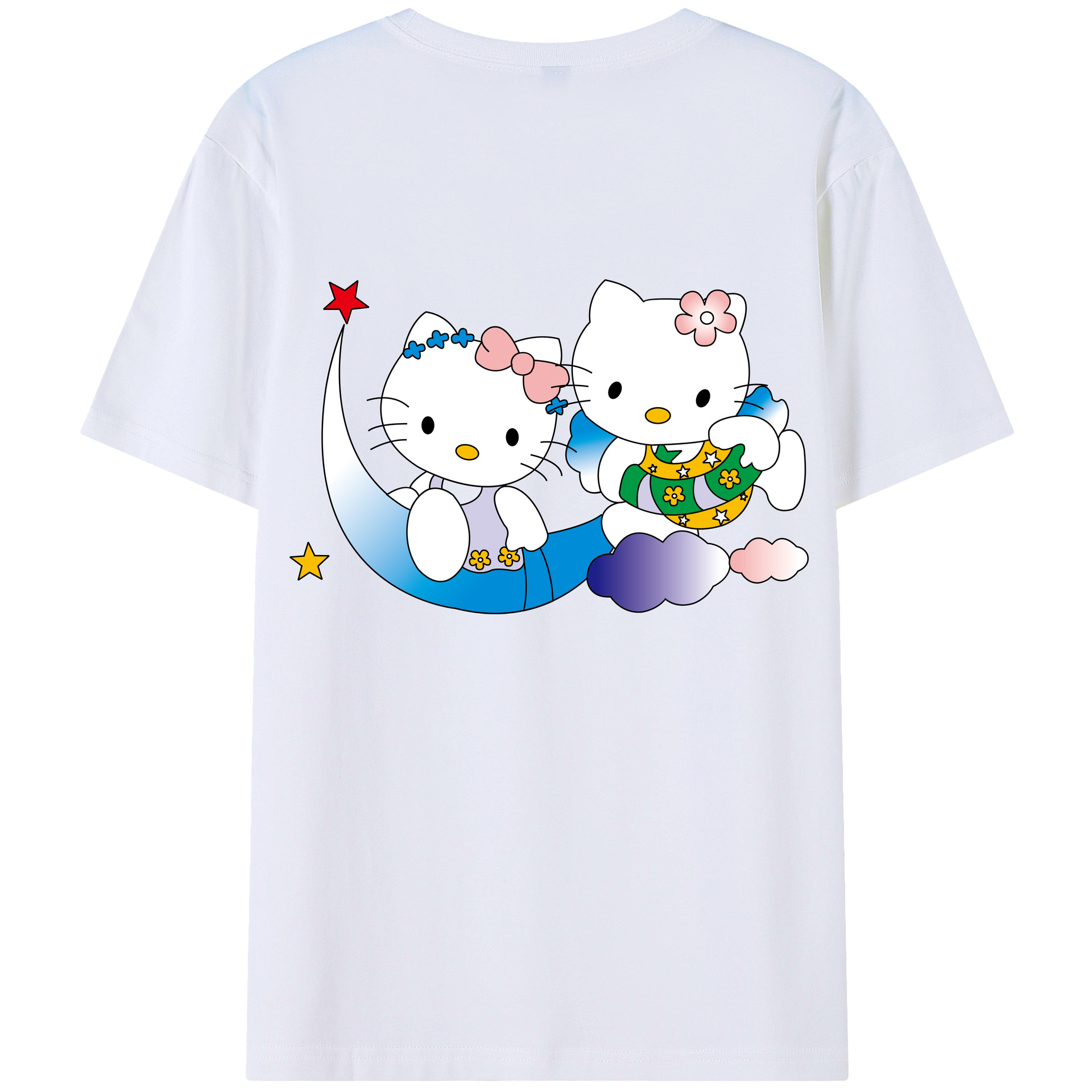 （画像用） Hello Kitty ハローキティ レディース半袖Tシャツ(バックプリント)