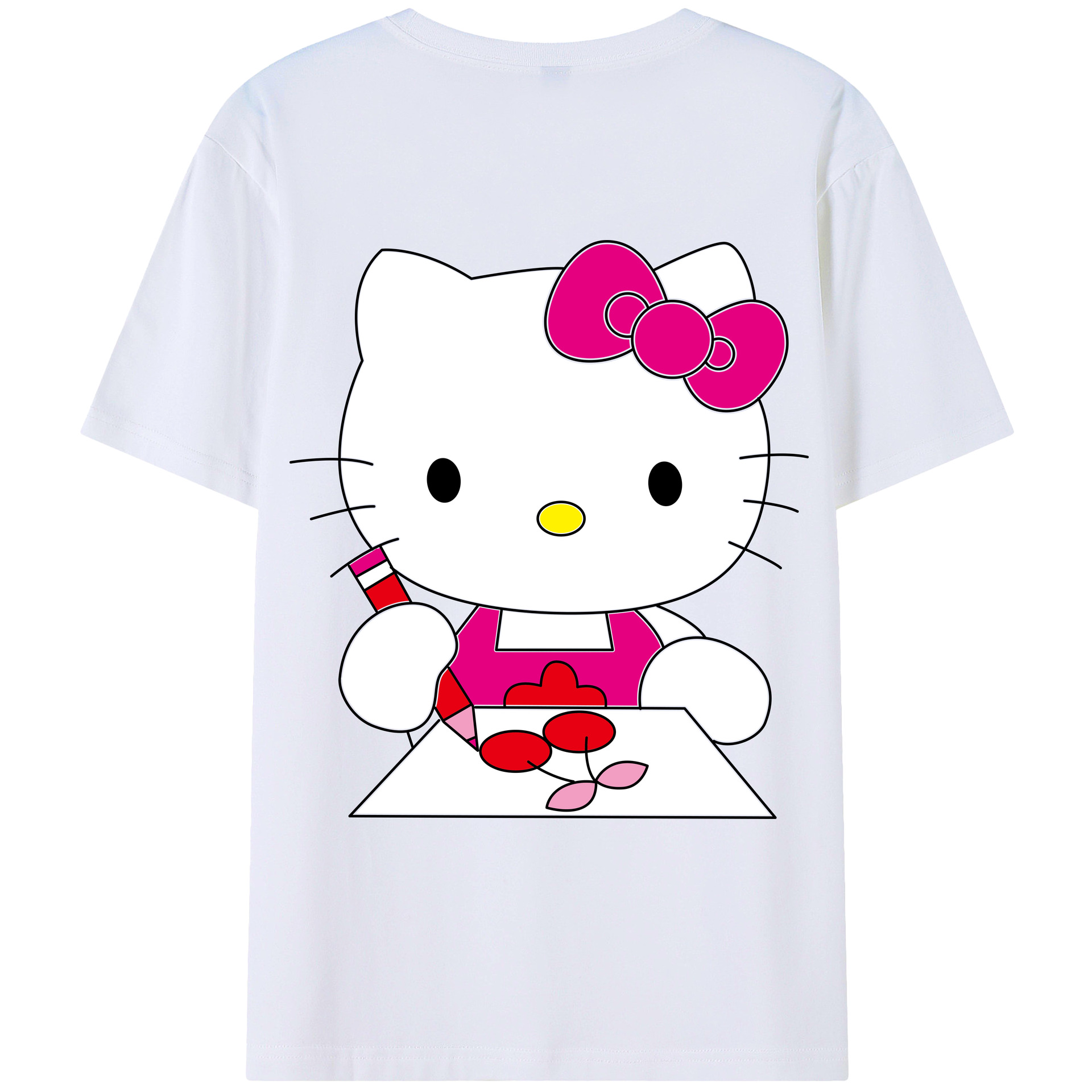 （画像用） Hello Kitty ハローキティ レディース半袖Tシャツ(バックプリント)