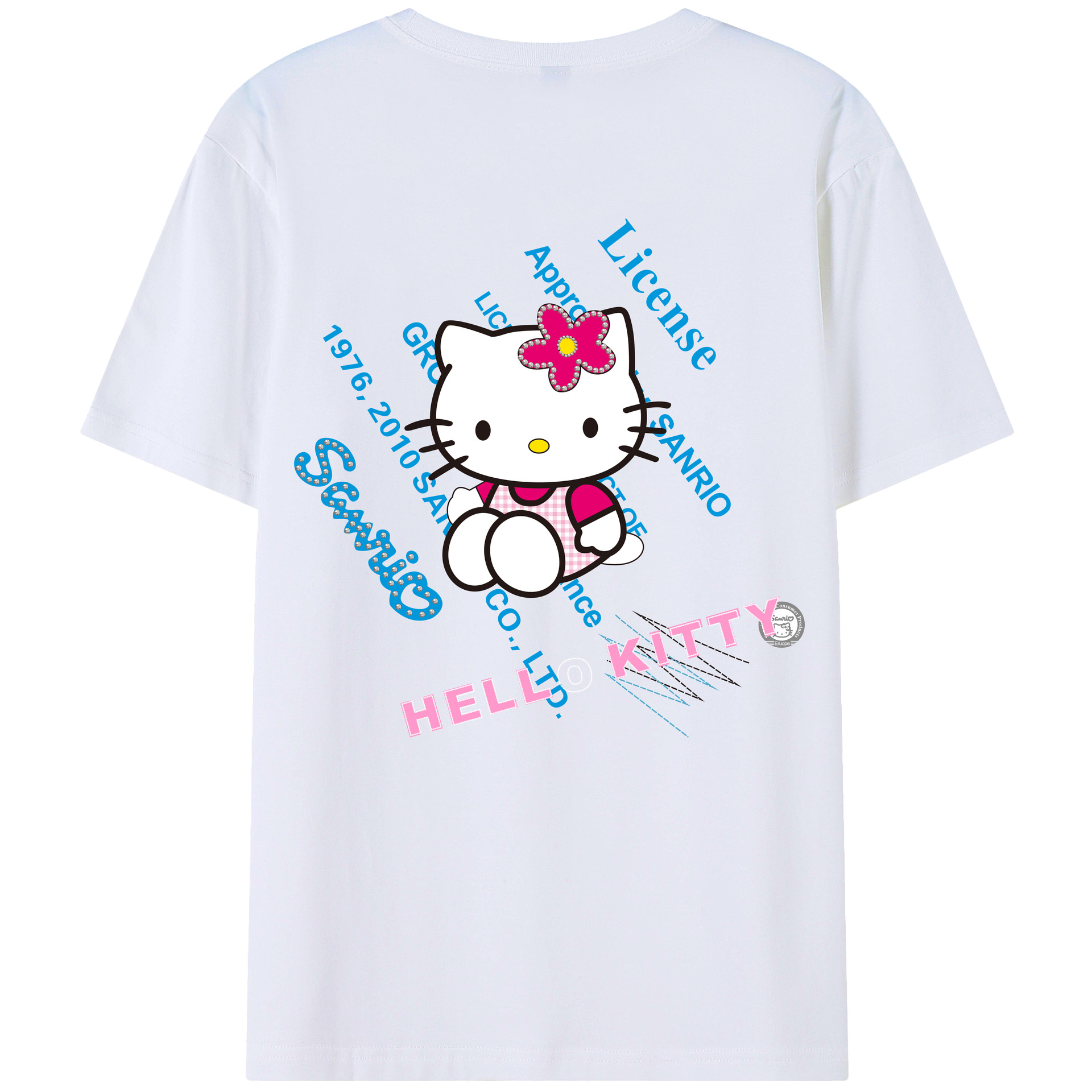 （画像用） Hello Kitty ハローキティ レディース半袖Tシャツ(バックプリント)