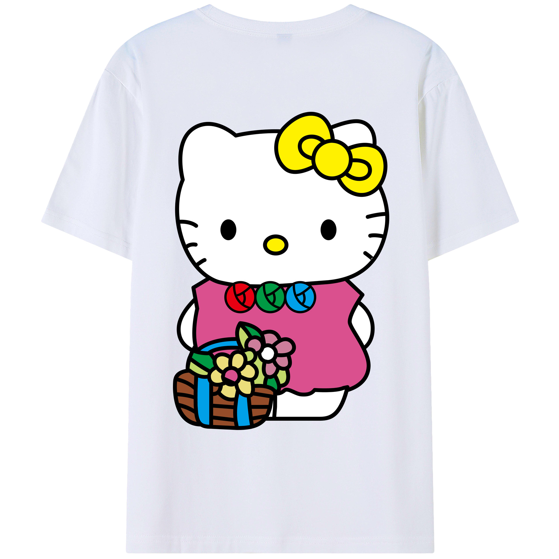 （画像用） Hello Kitty ハローキティ レディース半袖Tシャツ(バックプリント)