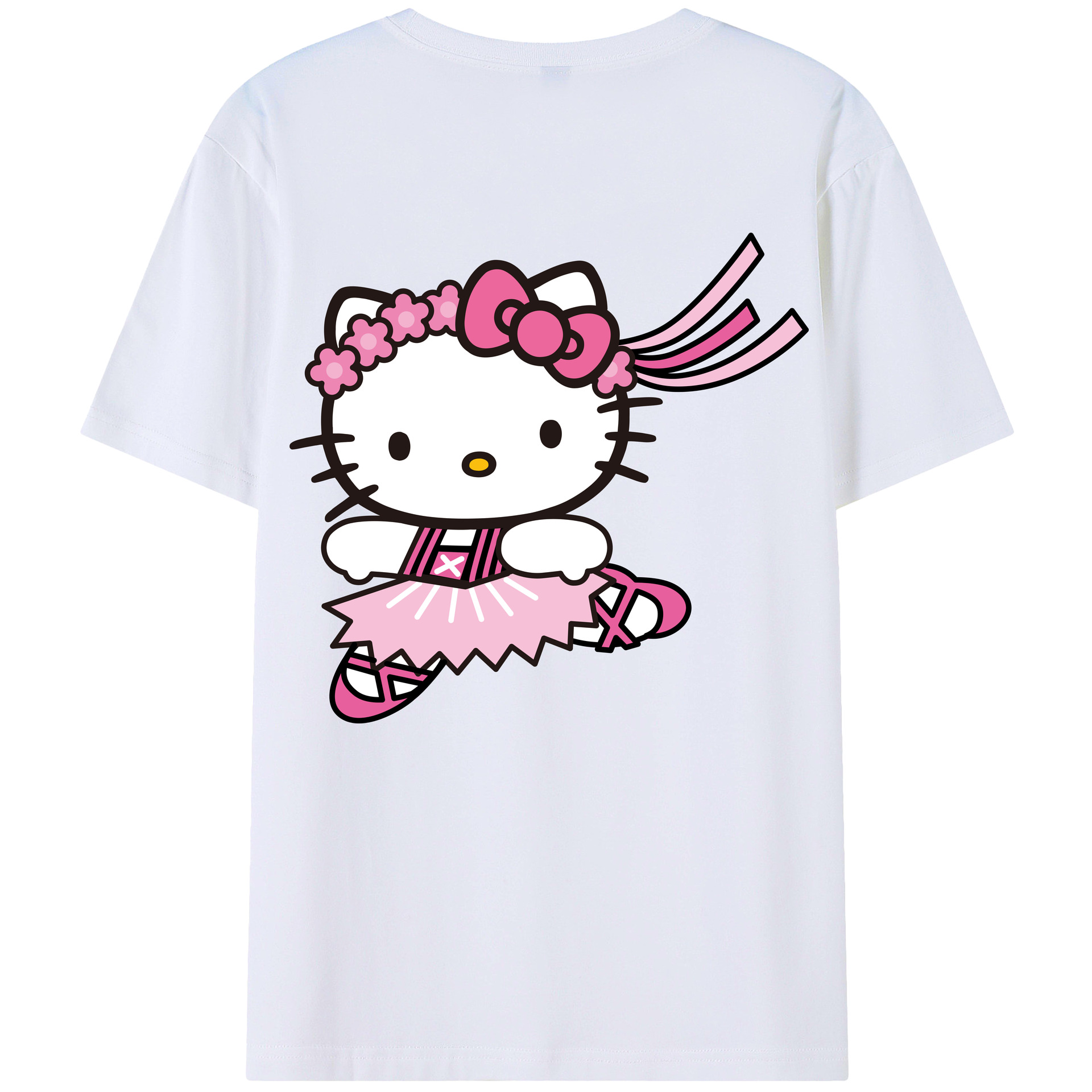 （画像用） Hello Kitty ハローキティ レディース半袖Tシャツ(バックプリント)