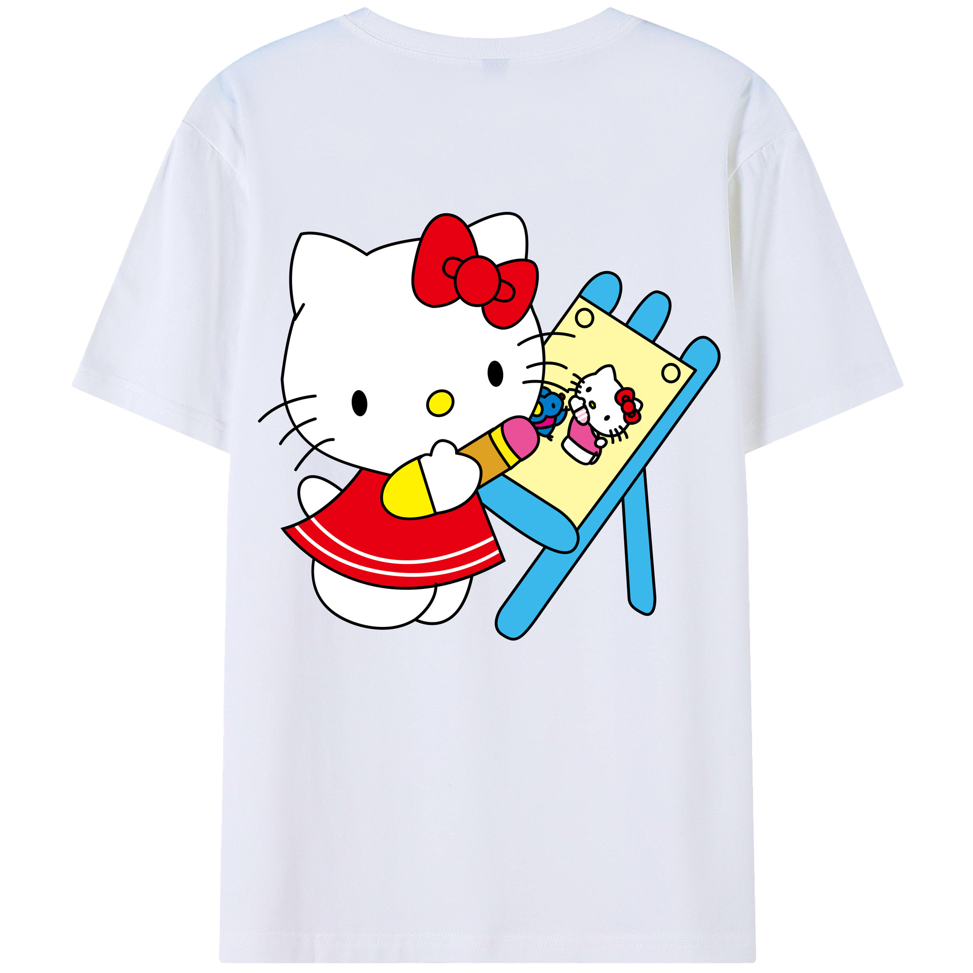 （画像用） Hello Kitty ハローキティ レディース半袖Tシャツ(バックプリント)