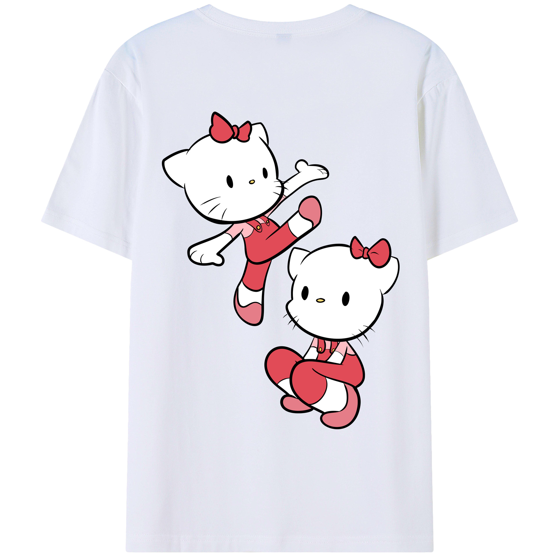 （画像用） Hello Kitty ハローキティ レディース半袖Tシャツ(バックプリント)