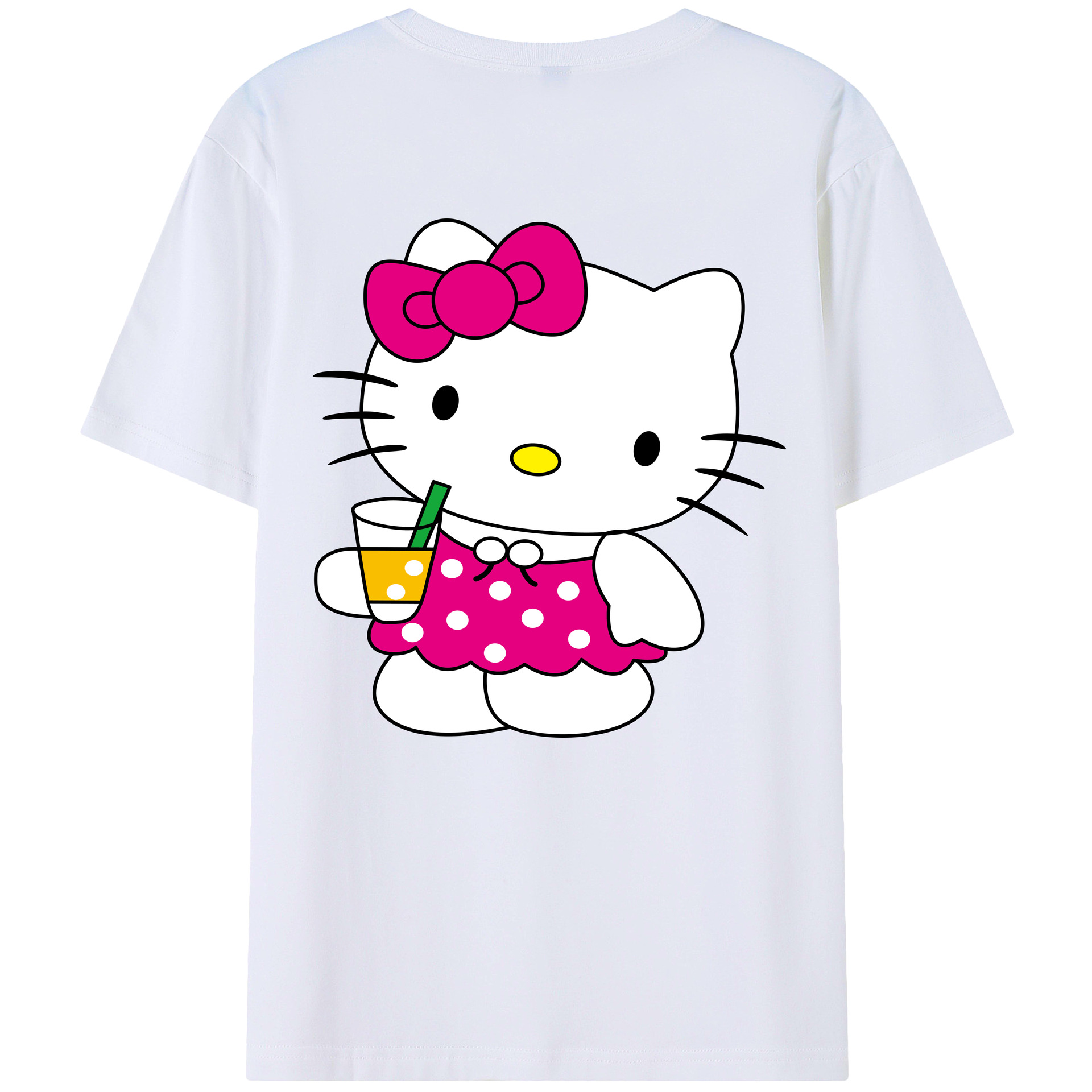 （画像用） Hello Kitty ハローキティ レディース半袖Tシャツ(バックプリント)