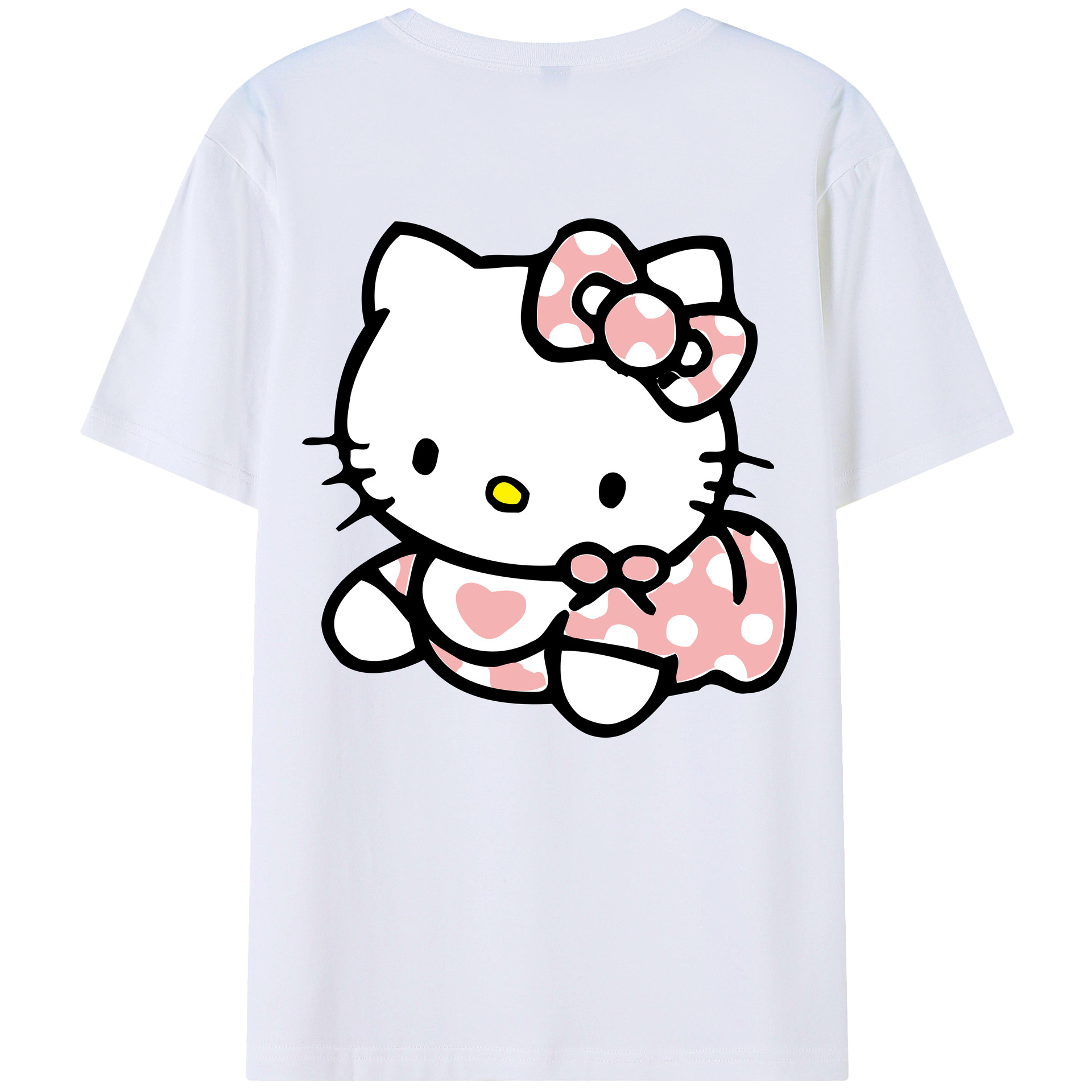 （画像用） Hello Kitty ハローキティ レディース半袖Tシャツ(バックプリント)