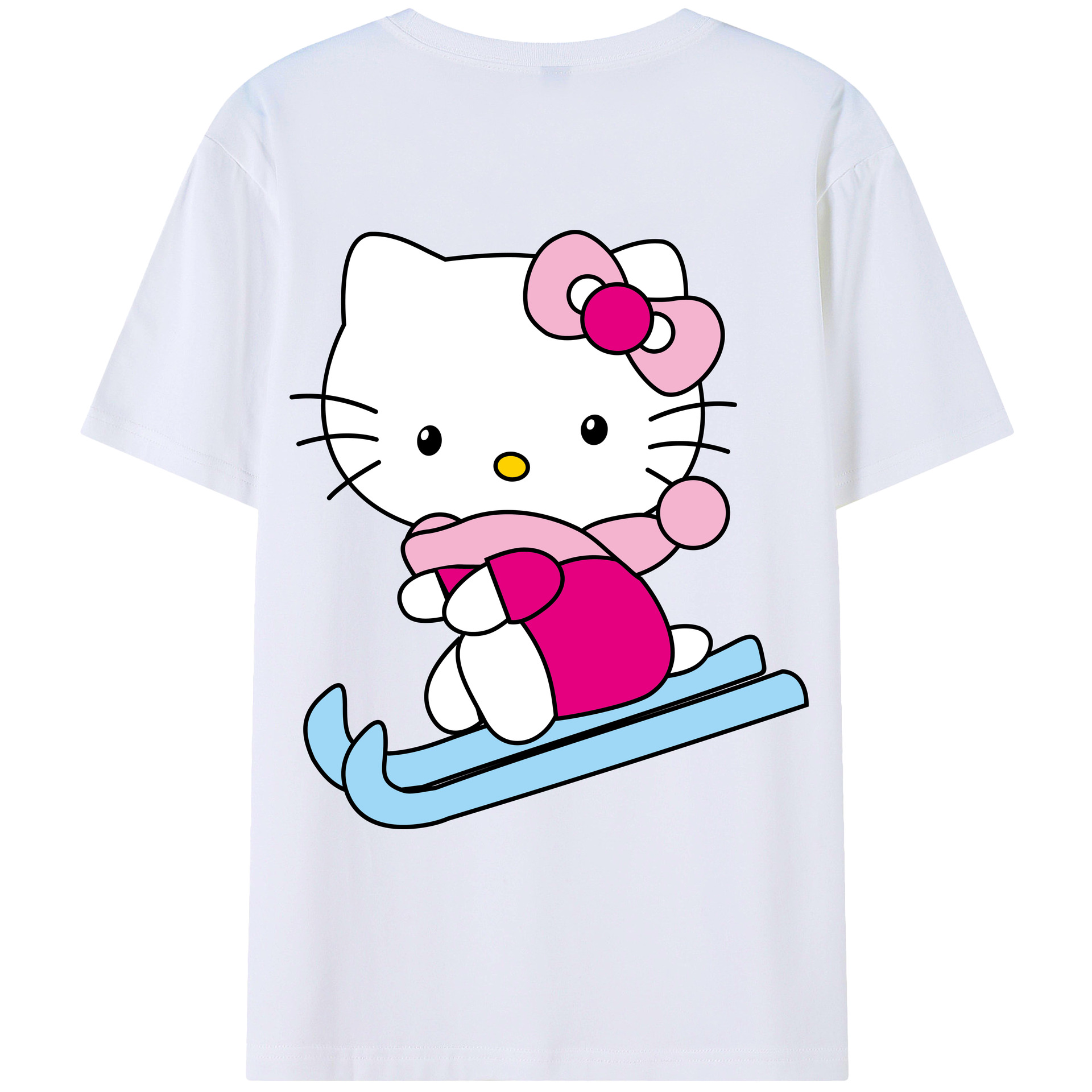 （画像用） Hello Kitty ハローキティ レディース半袖Tシャツ(バックプリント)
