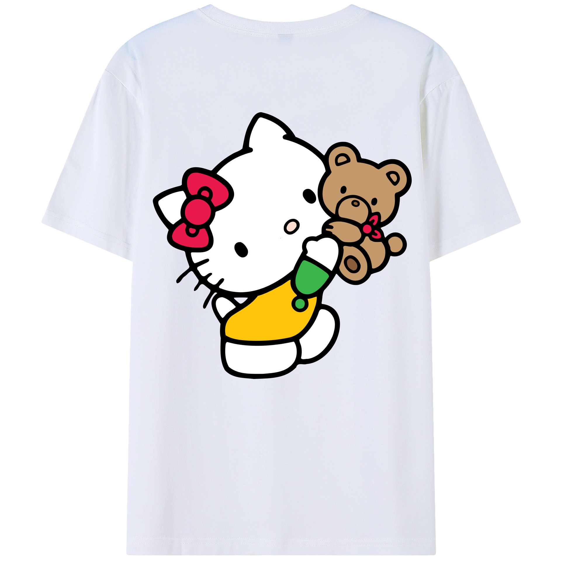 （画像用） Hello Kitty ハローキティ レディース半袖Tシャツ(バックプリント)