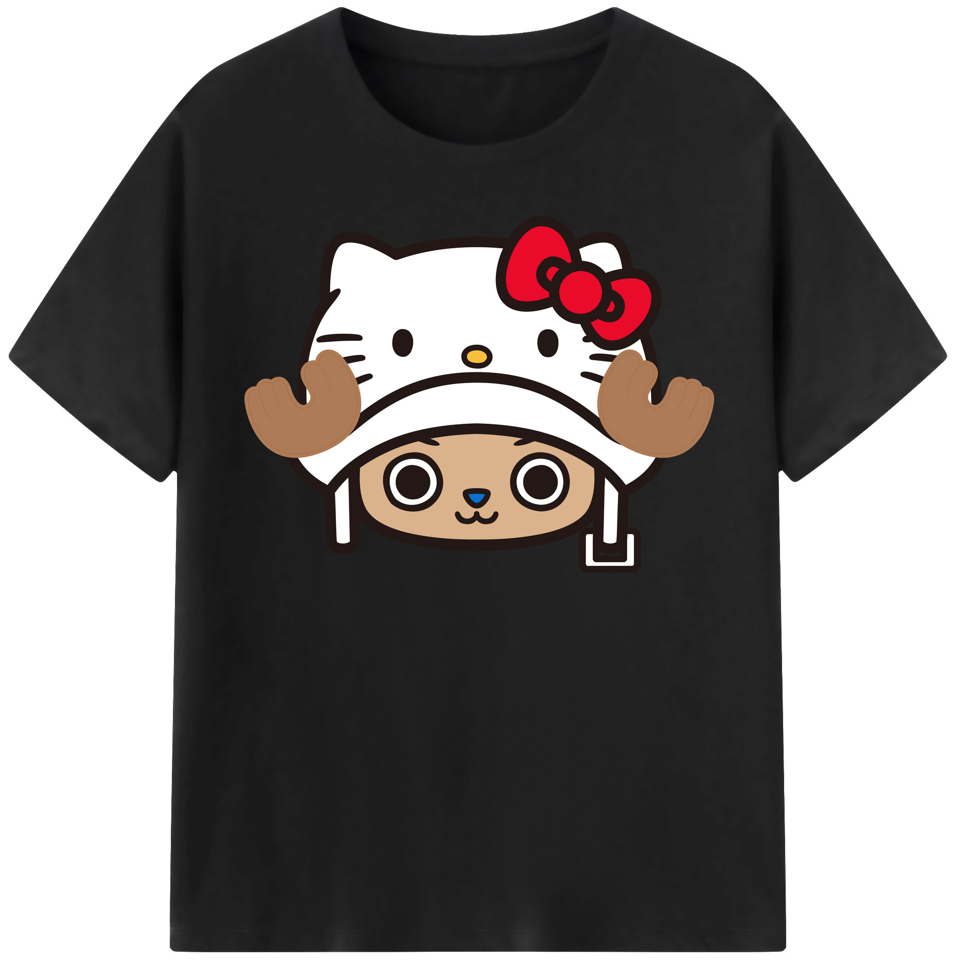（画像用） Hello Kitty ハローキティ レディースカジュアルプリントTシャツ（綿100％）