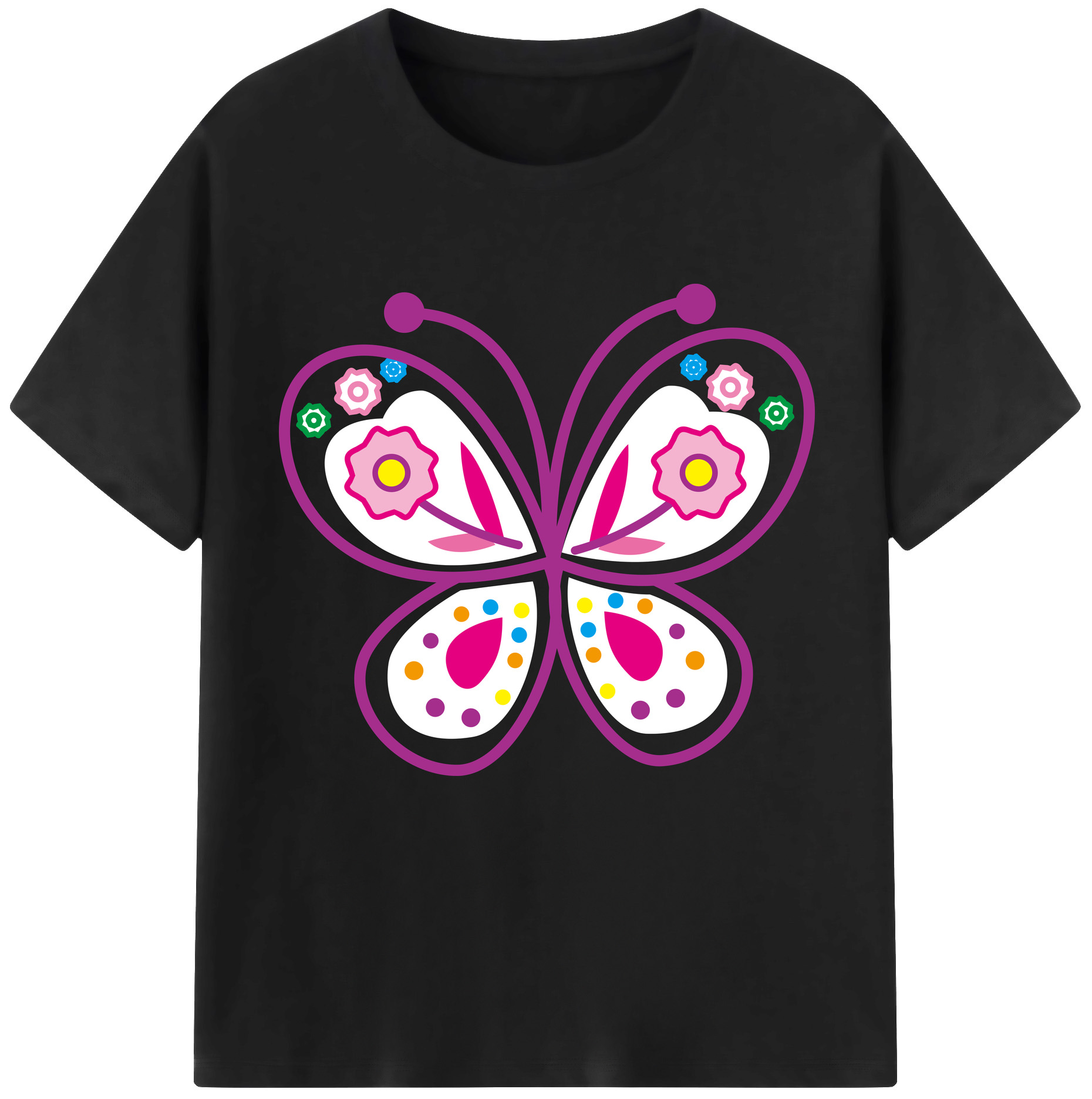 （画像用） Hello Kitty ハローキティ レディースカジュアルプリントTシャツ（綿100％）