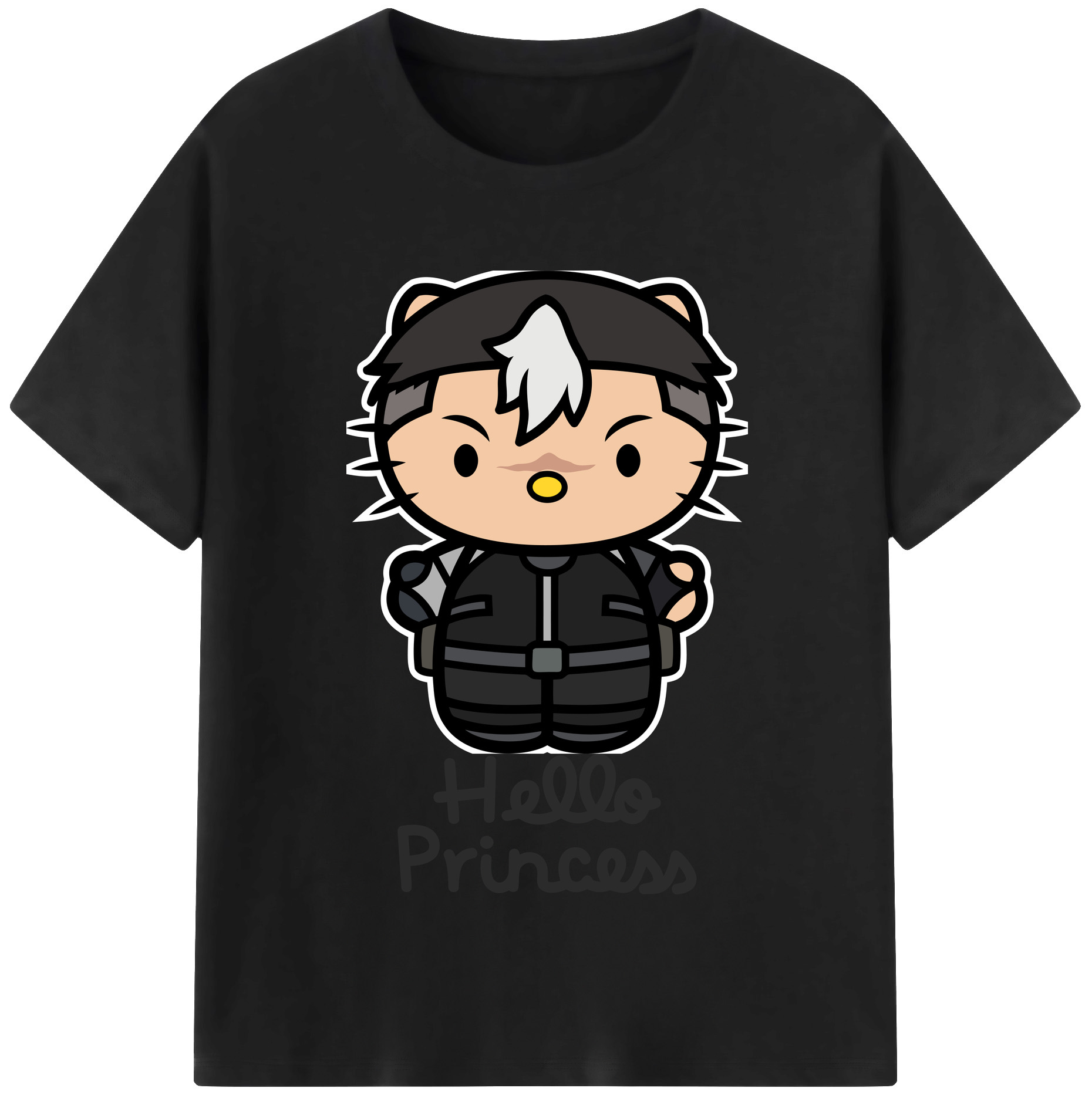 （画像用） Hello Kitty ハローキティ レディースカジュアルプリントTシャツ（綿100％）