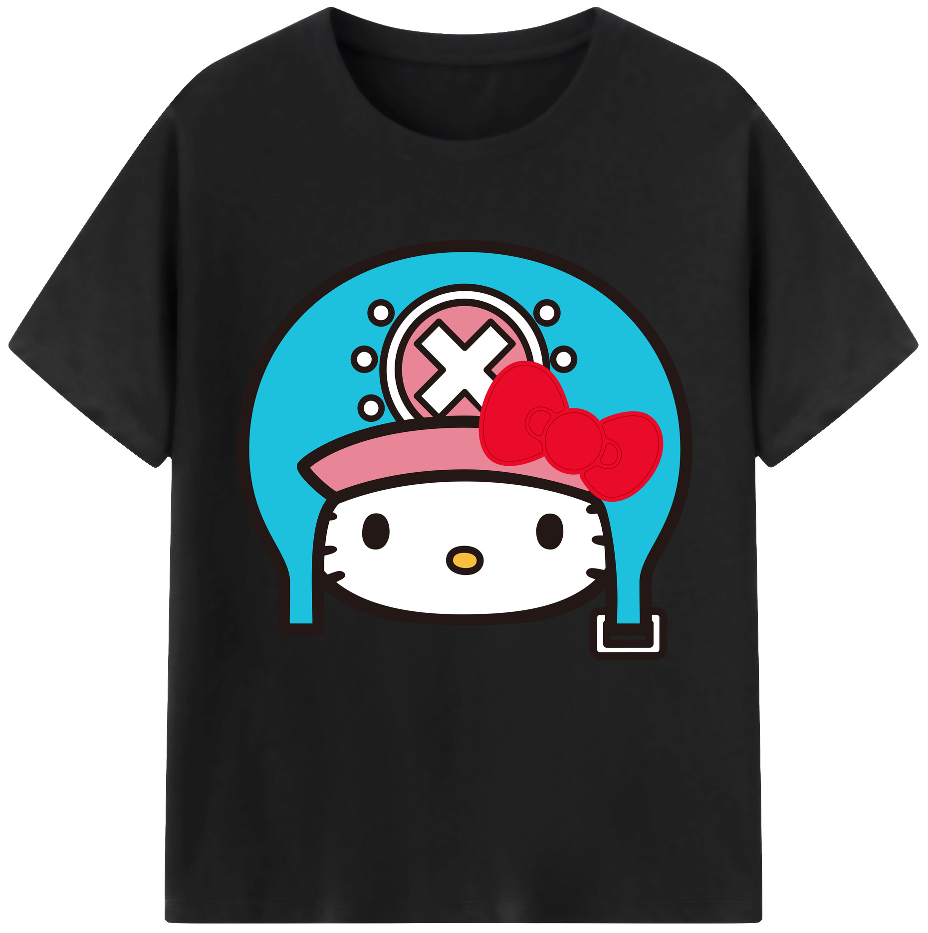 （画像用） Hello Kitty ハローキティ レディースカジュアルプリントTシャツ（綿100％）