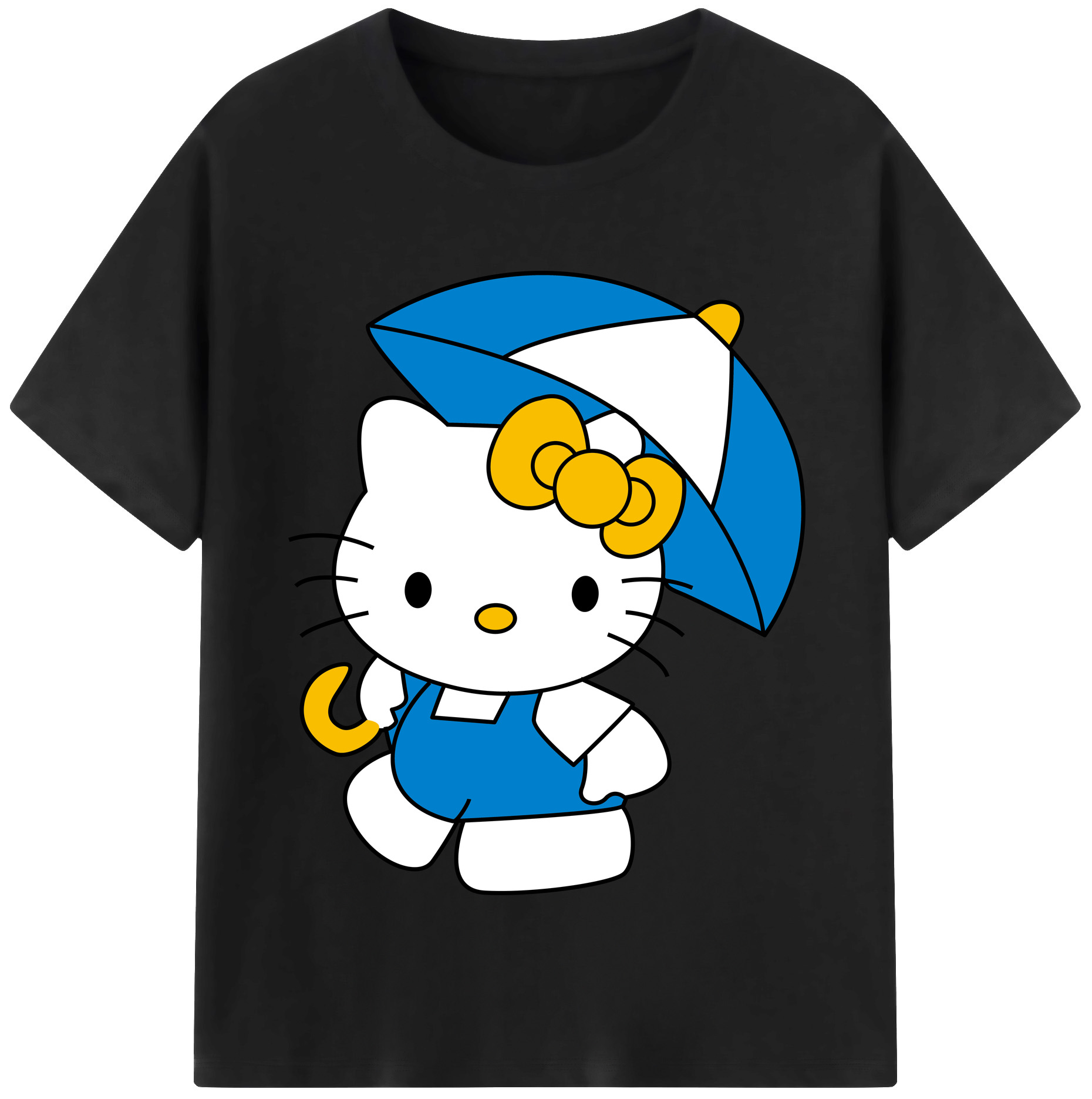 （画像用） Hello Kitty ハローキティ レディースカジュアルプリントTシャツ（綿100％）