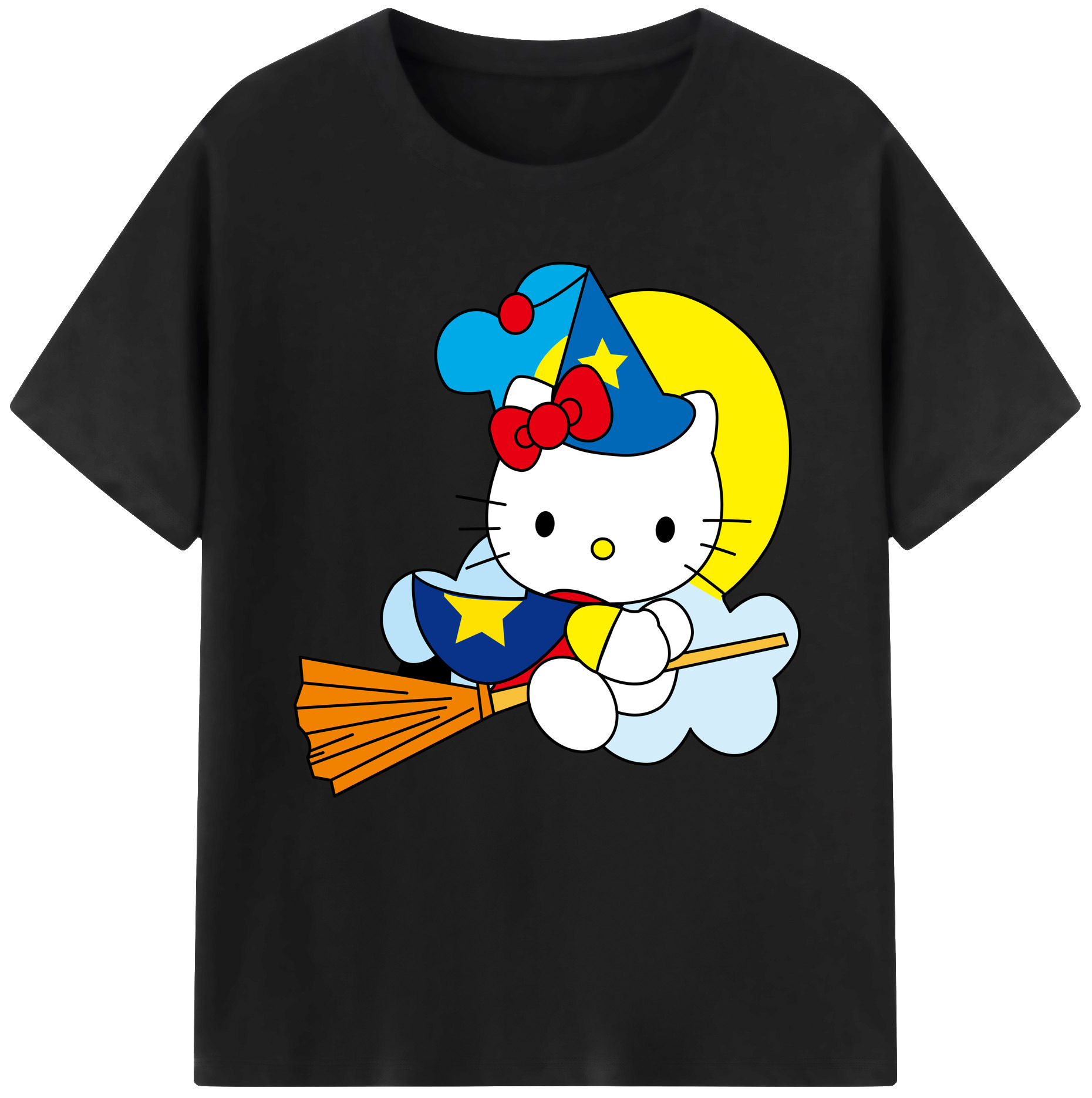 （画像用） Hello Kitty ハローキティ レディースカジュアルプリントTシャツ（綿100％）