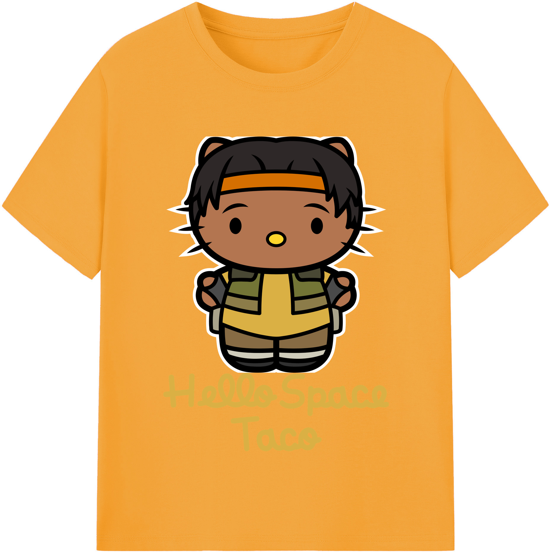 （画像用） Hello Kitty ハローキティ レディースカジュアルプリントTシャツ（綿100％）