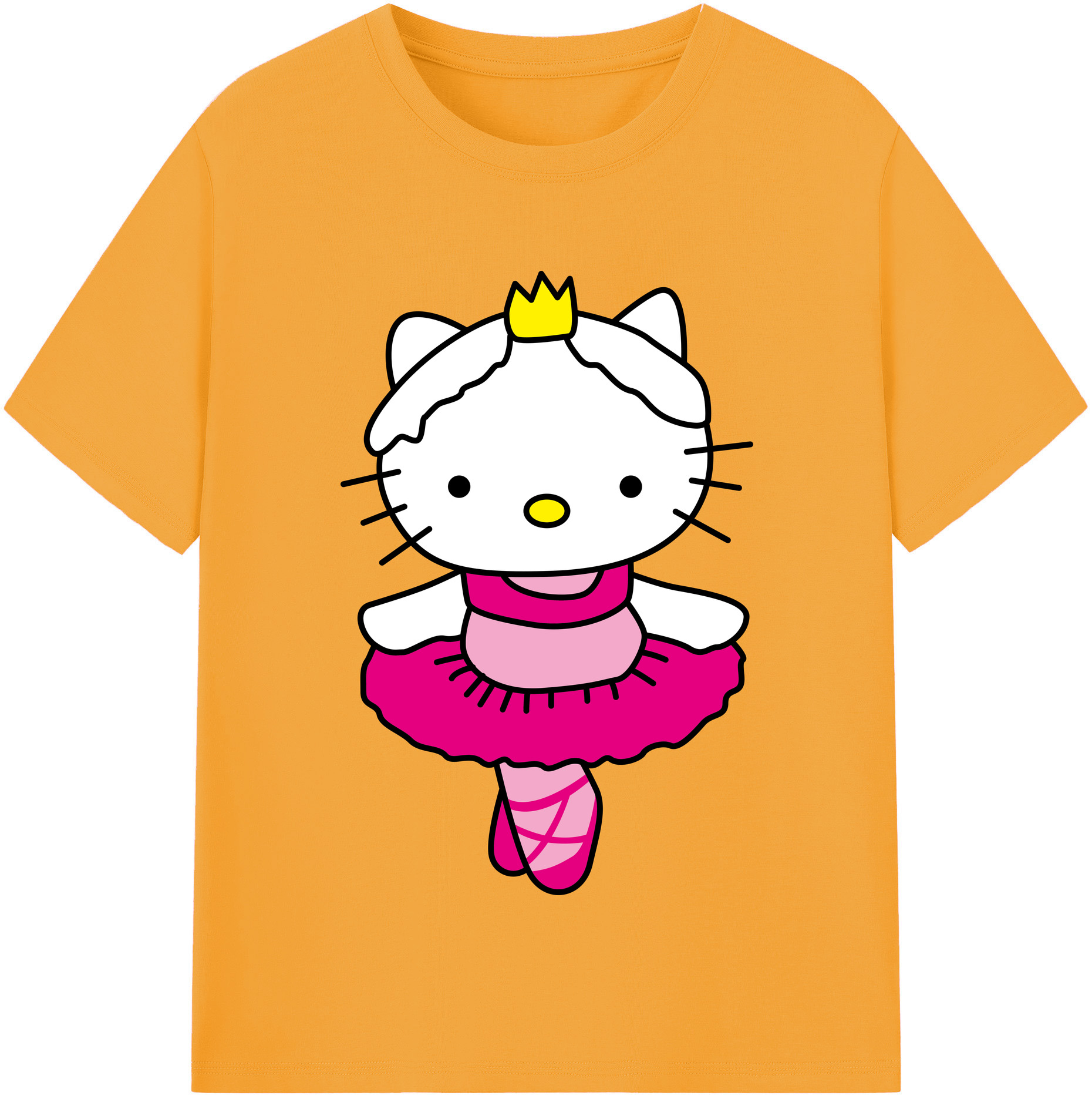 （画像用） Hello Kitty ハローキティ レディースカジュアルプリントTシャツ（綿100％）