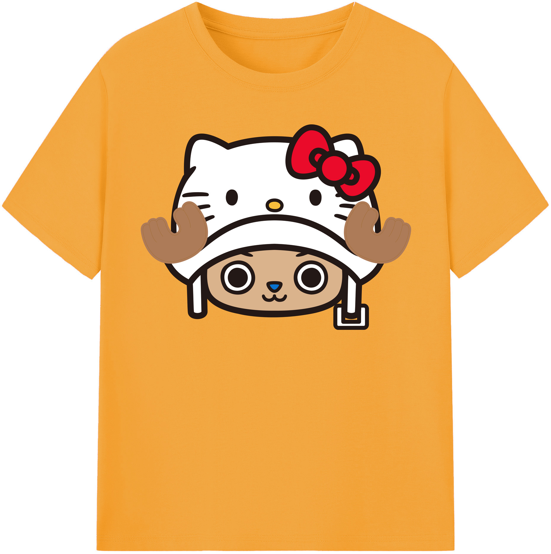 （画像用） Hello Kitty ハローキティ レディースカジュアルプリントTシャツ（綿100％）