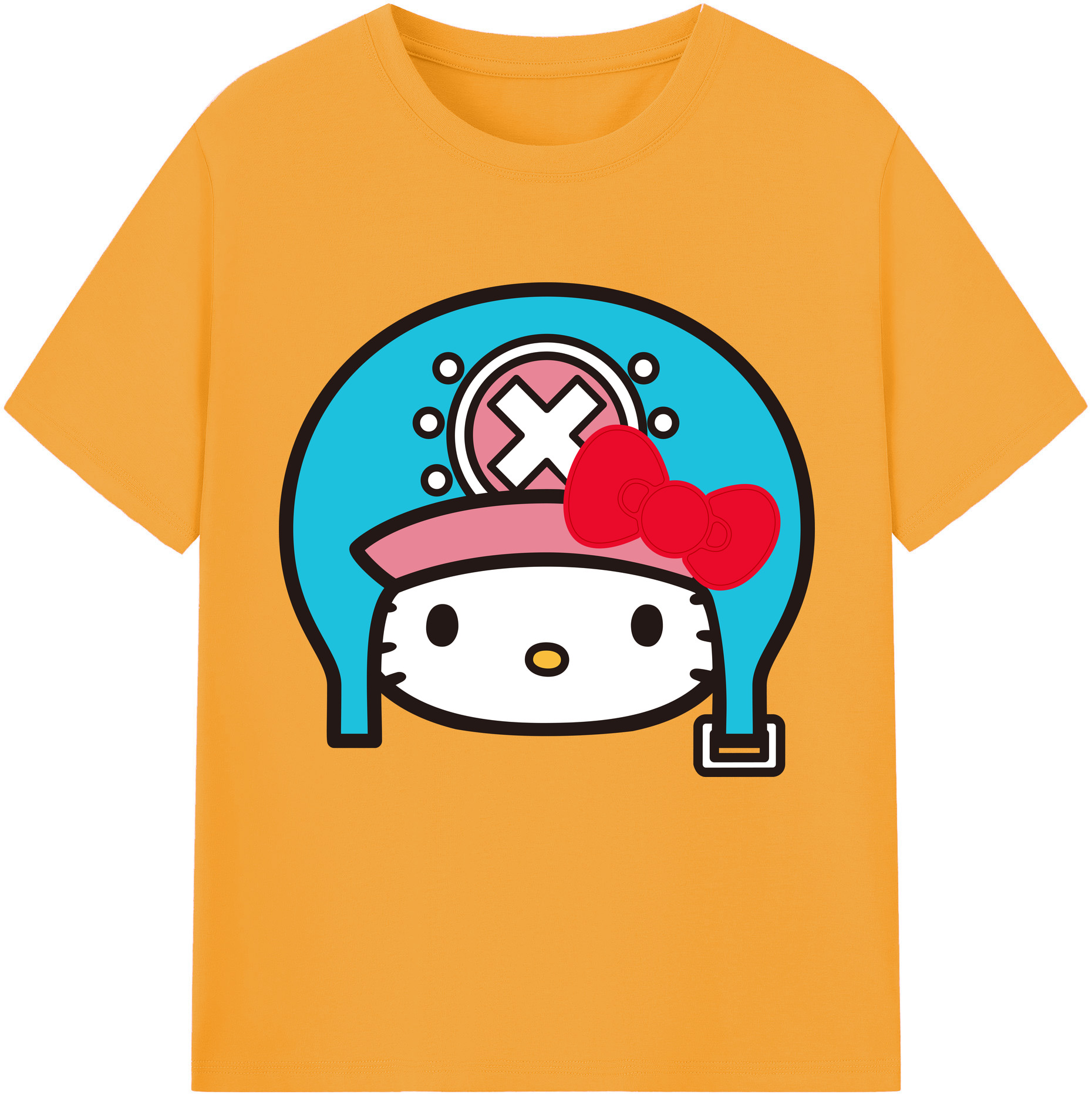 （画像用） Hello Kitty ハローキティ レディースカジュアルプリントTシャツ（綿100％）