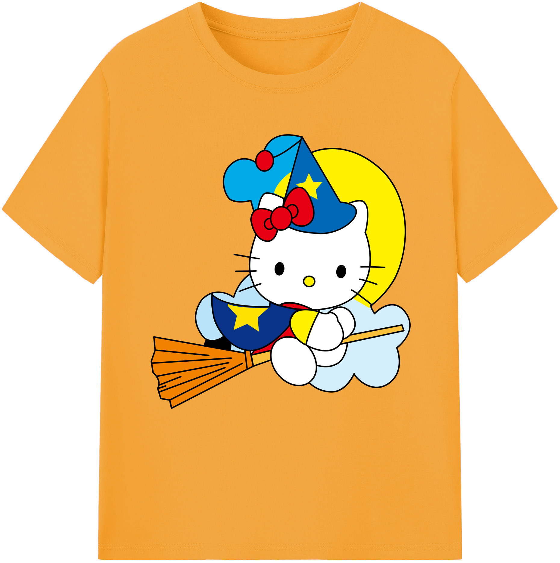 （画像用） Hello Kitty ハローキティ レディースカジュアルプリントTシャツ（綿100％）