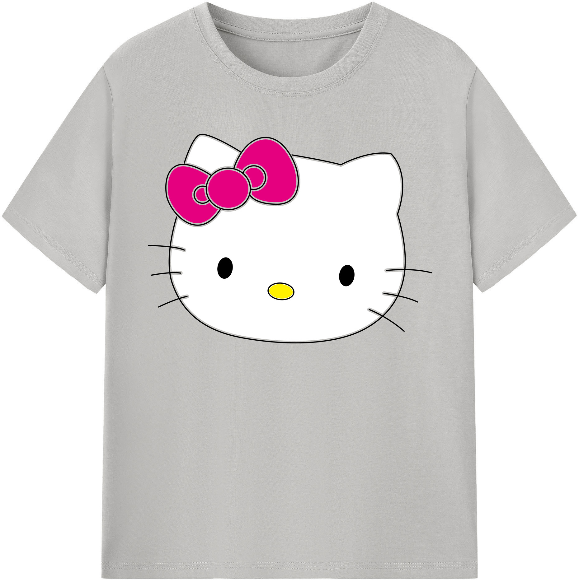 （画像用） Hello Kitty ハローキティ レディースカジュアルプリントTシャツ（綿100％）