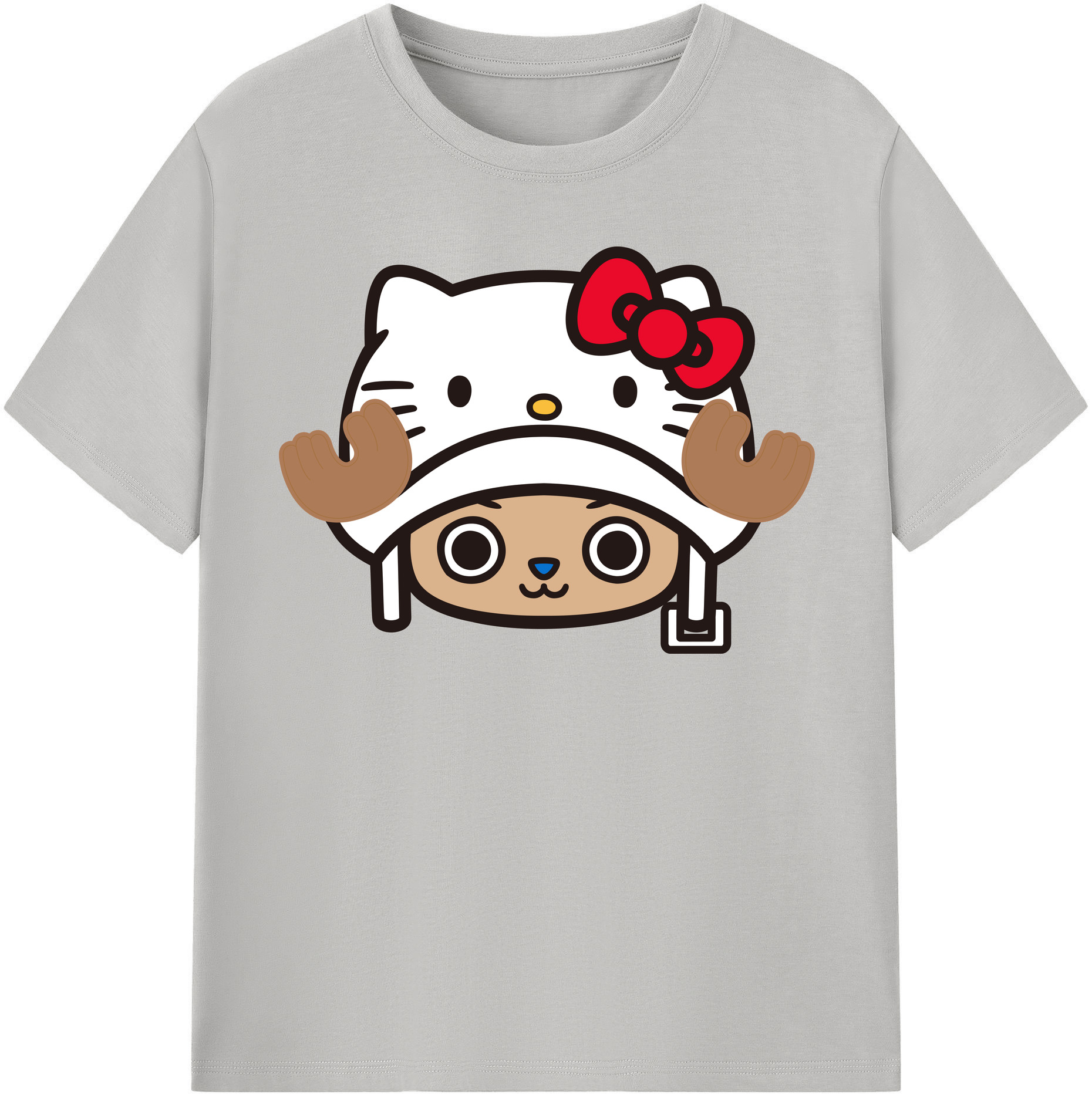 （画像用） Hello Kitty ハローキティ レディースカジュアルプリントTシャツ（綿100％）