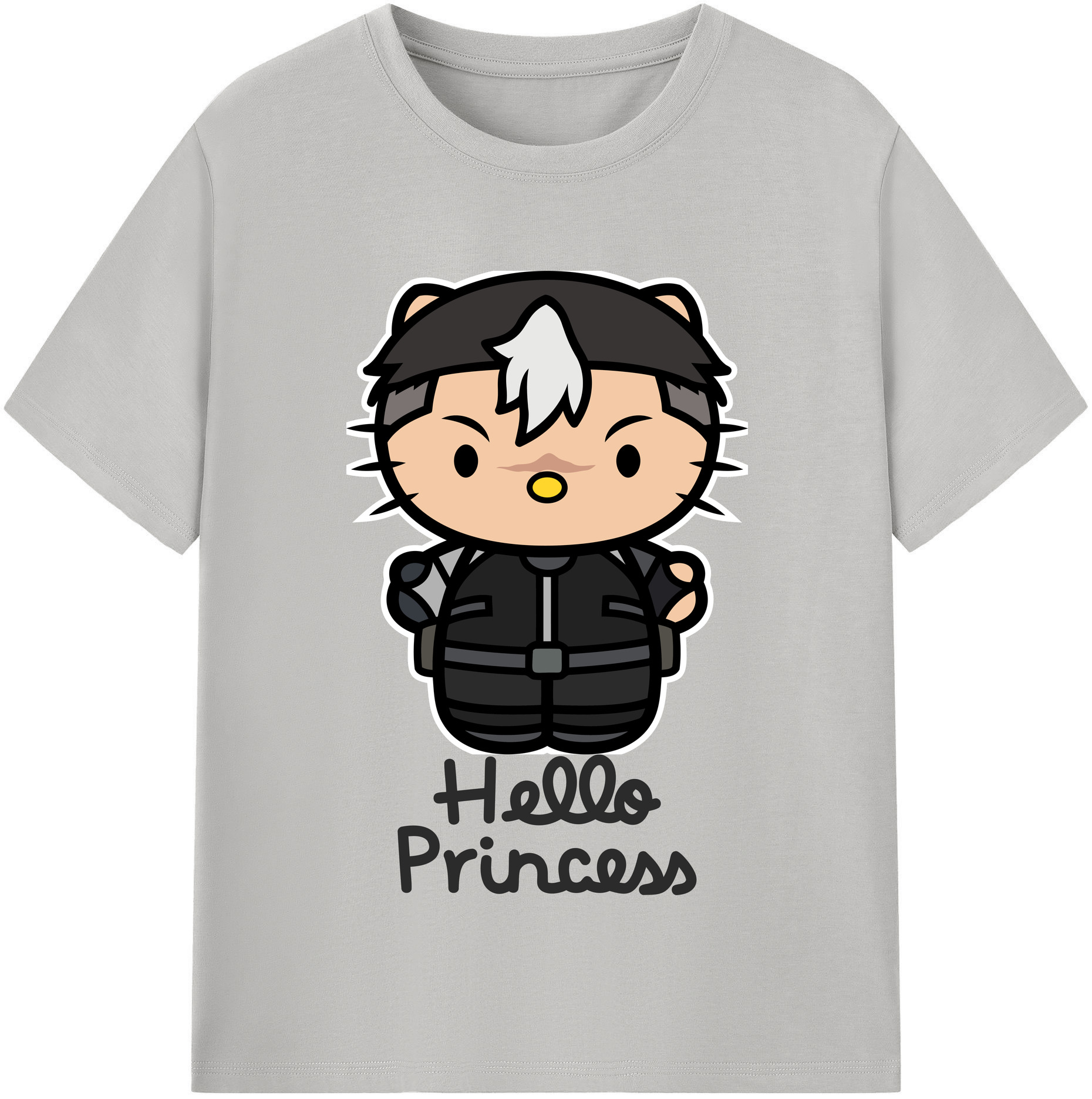 （画像用） Hello Kitty ハローキティ レディースカジュアルプリントTシャツ（綿100％）