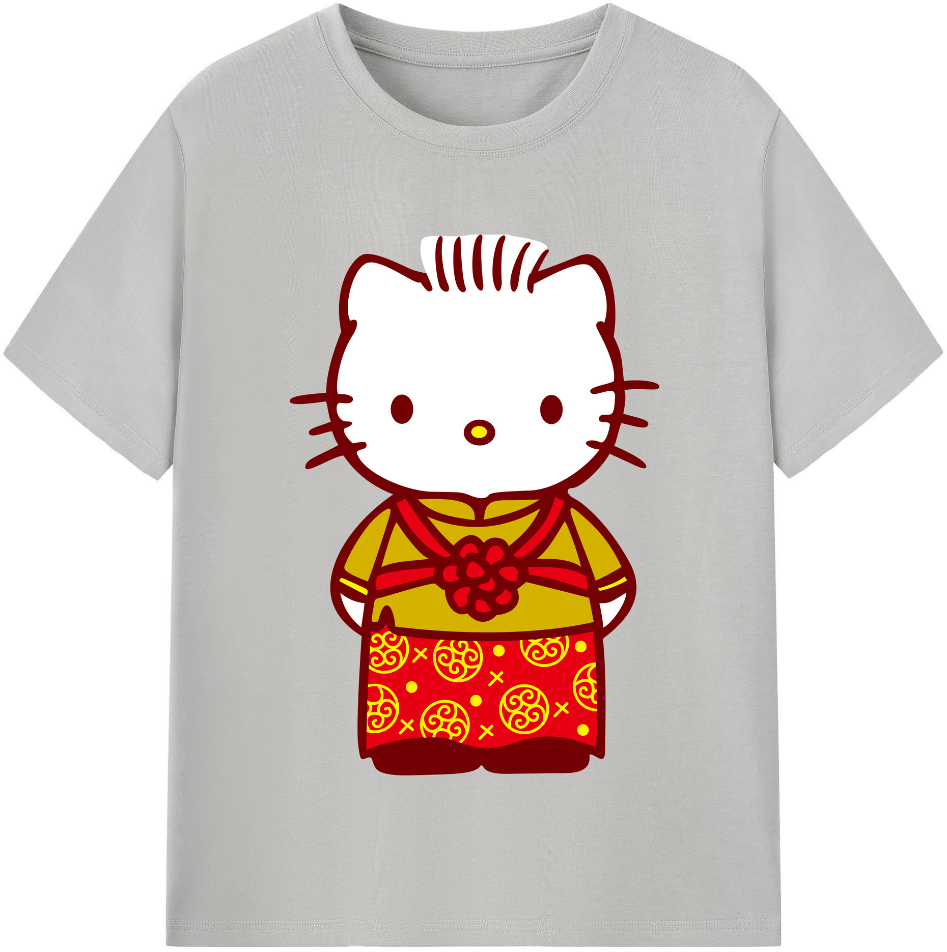 （画像用） Hello Kitty ハローキティ レディースカジュアルプリントTシャツ（綿100％）