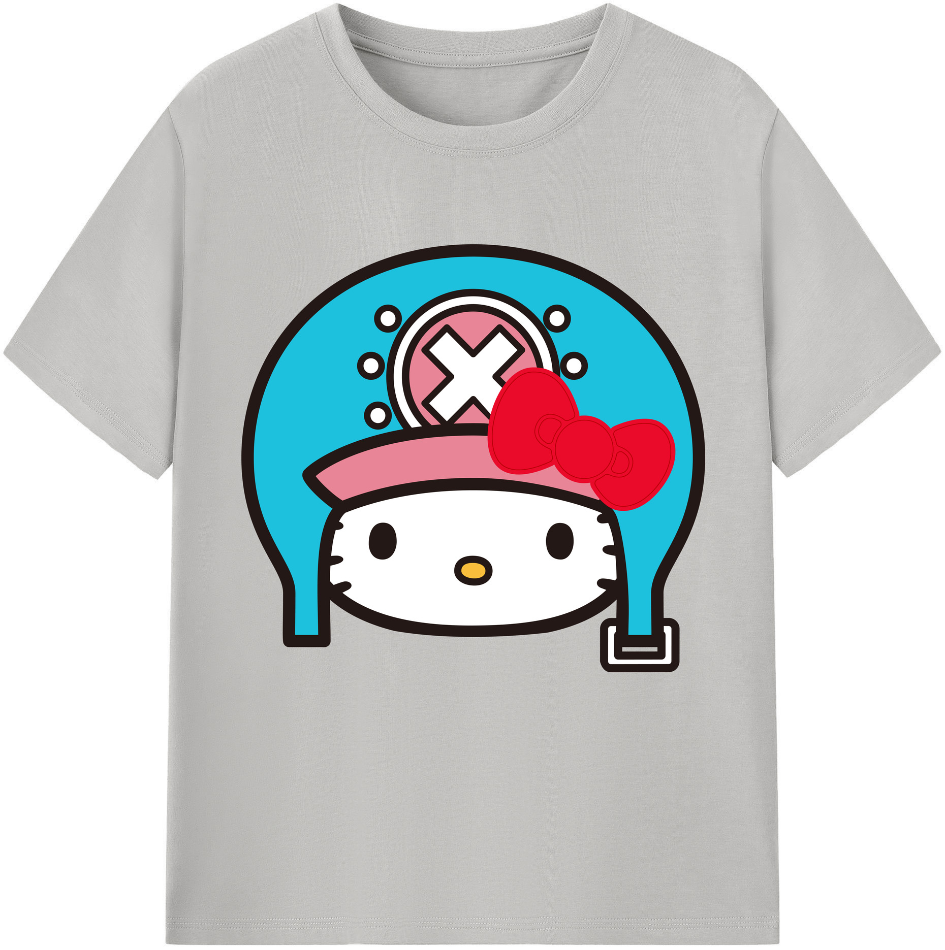 （画像用） Hello Kitty ハローキティ レディースカジュアルプリントTシャツ（綿100％）