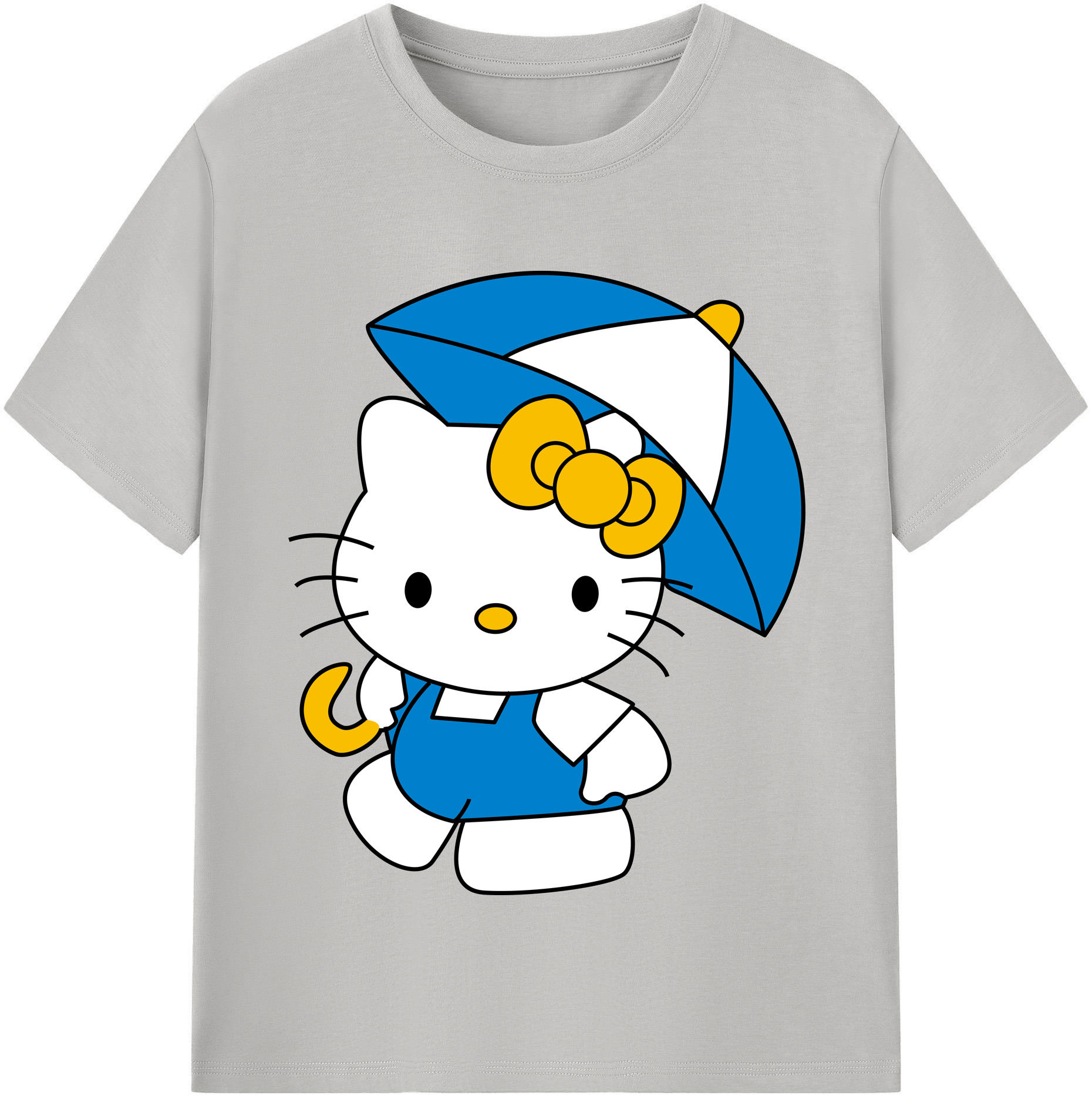 （画像用） Hello Kitty ハローキティ レディースカジュアルプリントTシャツ（綿100％）