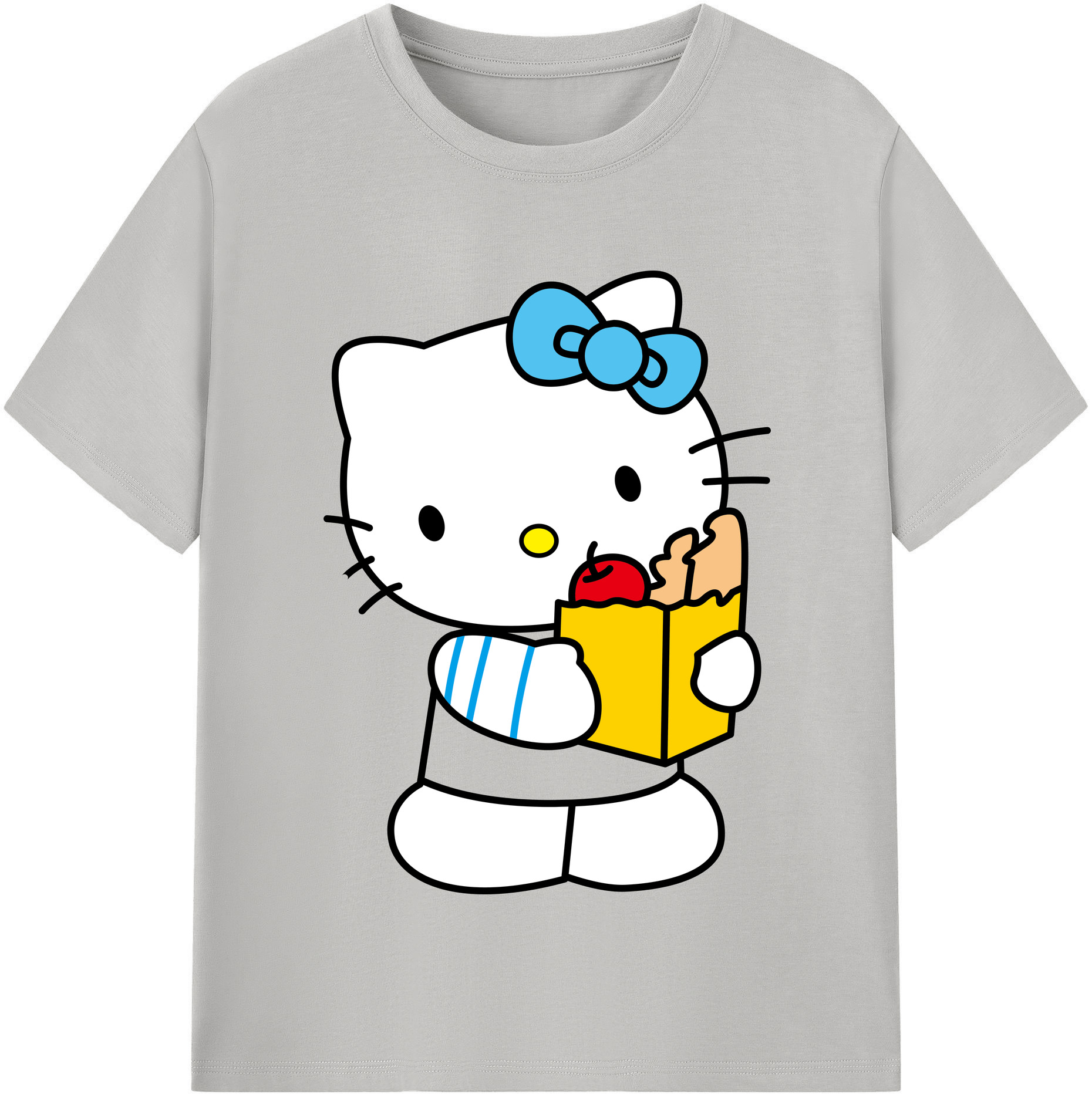 （画像用） Hello Kitty ハローキティ レディースカジュアルプリントTシャツ（綿100％）