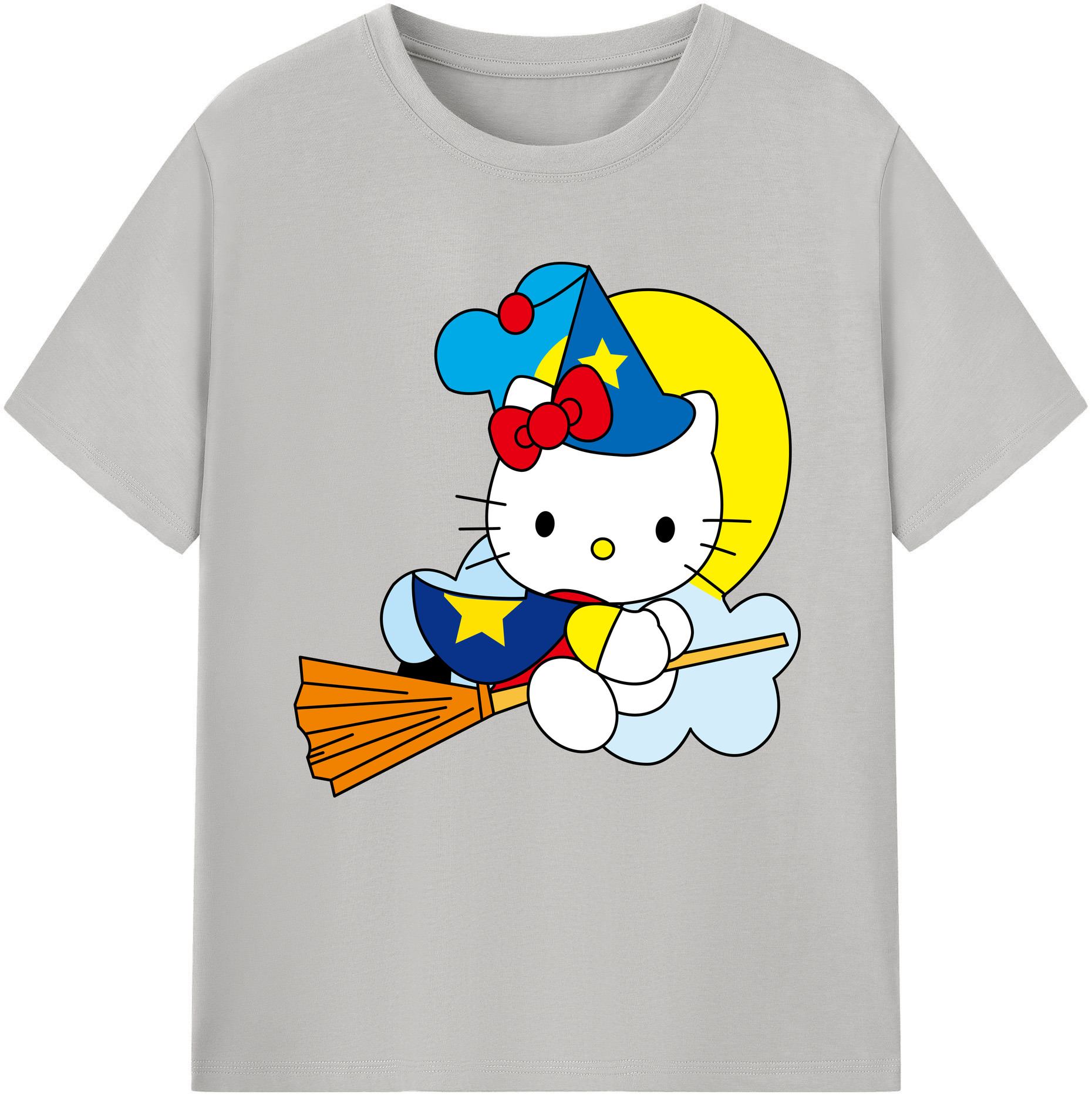 （画像用） Hello Kitty ハローキティ レディースカジュアルプリントTシャツ（綿100％）