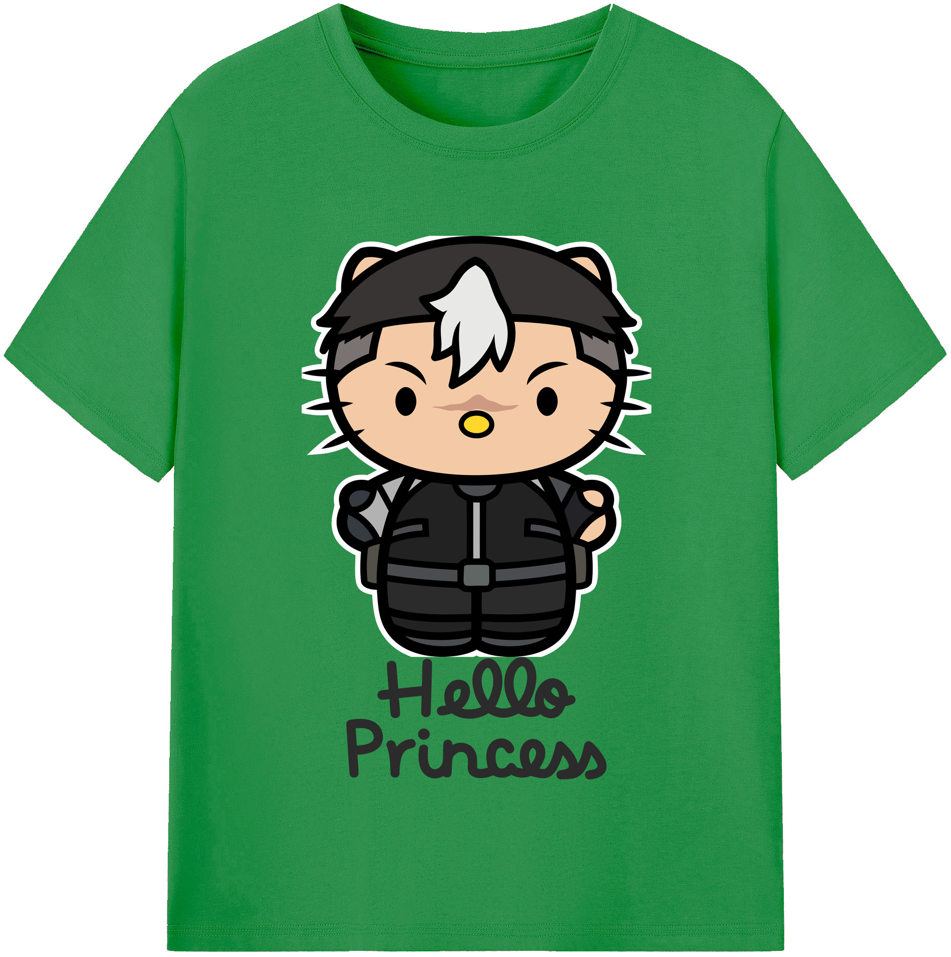 （画像用） Hello Kitty ハローキティ レディースカジュアルプリントTシャツ（綿100％）