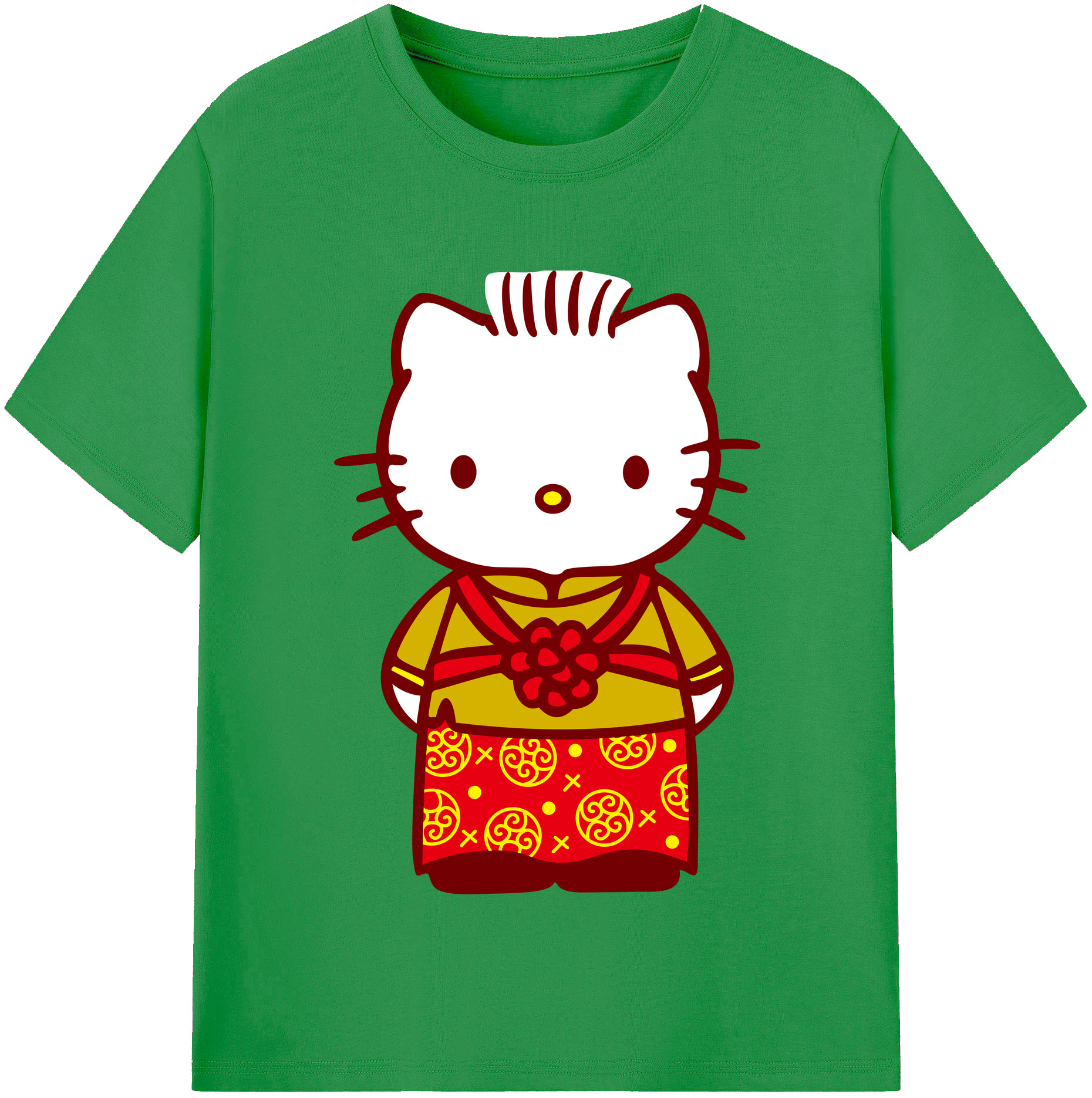 （画像用） Hello Kitty ハローキティ レディースカジュアルプリントTシャツ（綿100％）