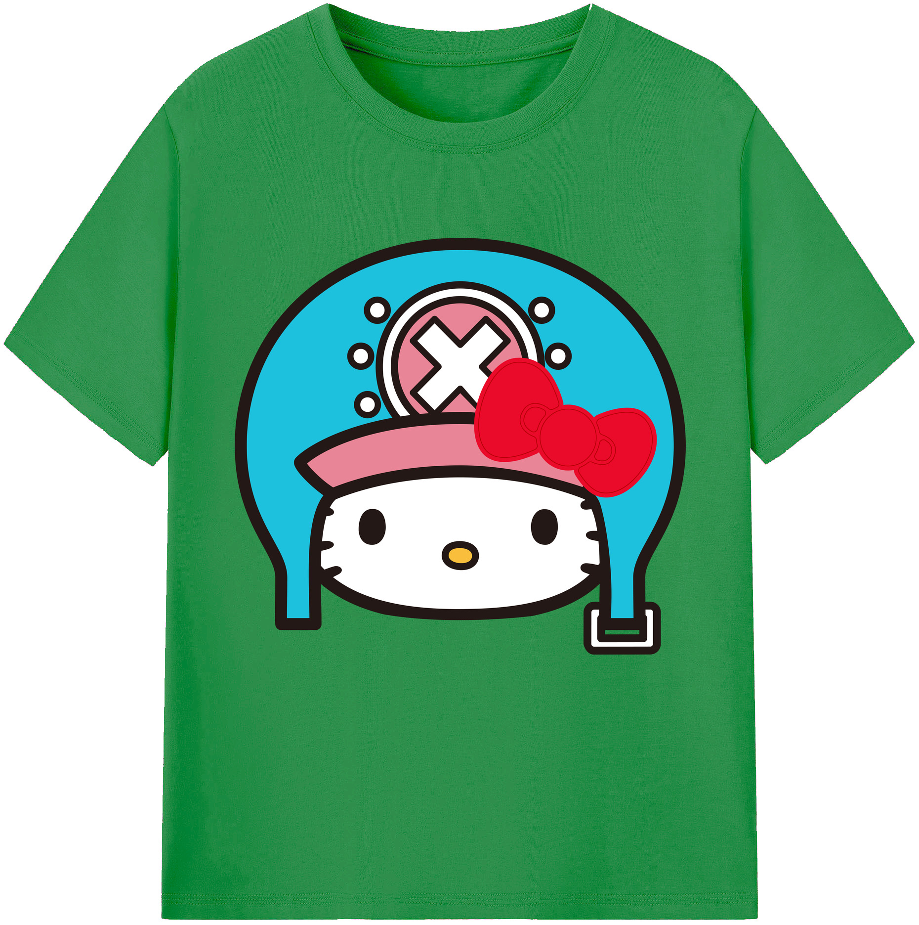 （画像用） Hello Kitty ハローキティ レディースカジュアルプリントTシャツ（綿100％）