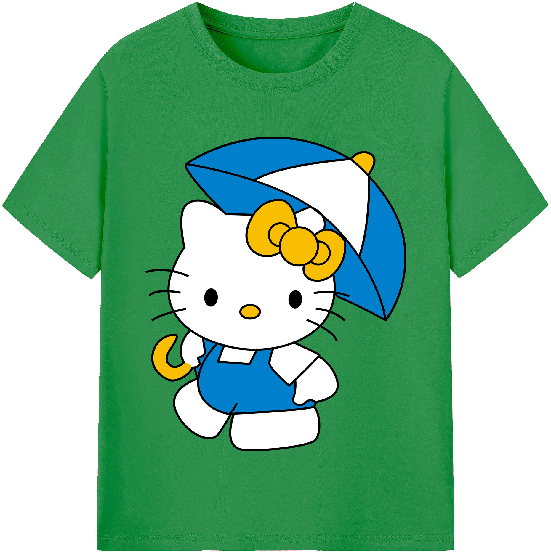 （画像用） Hello Kitty ハローキティ レディースカジュアルプリントTシャツ（綿100％）