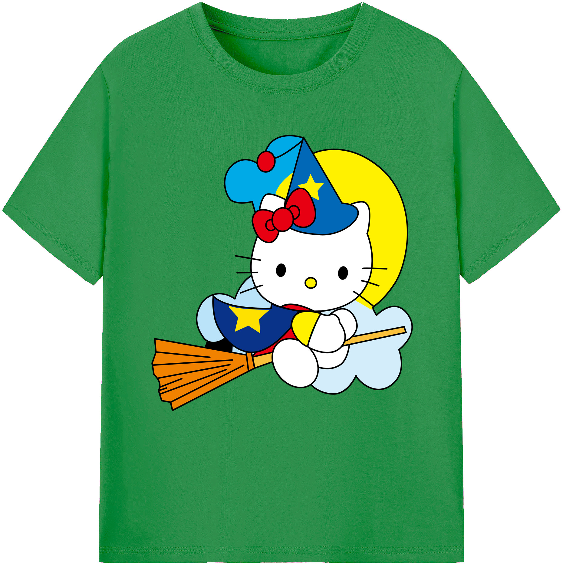 （画像用） Hello Kitty ハローキティ レディースカジュアルプリントTシャツ（綿100％）