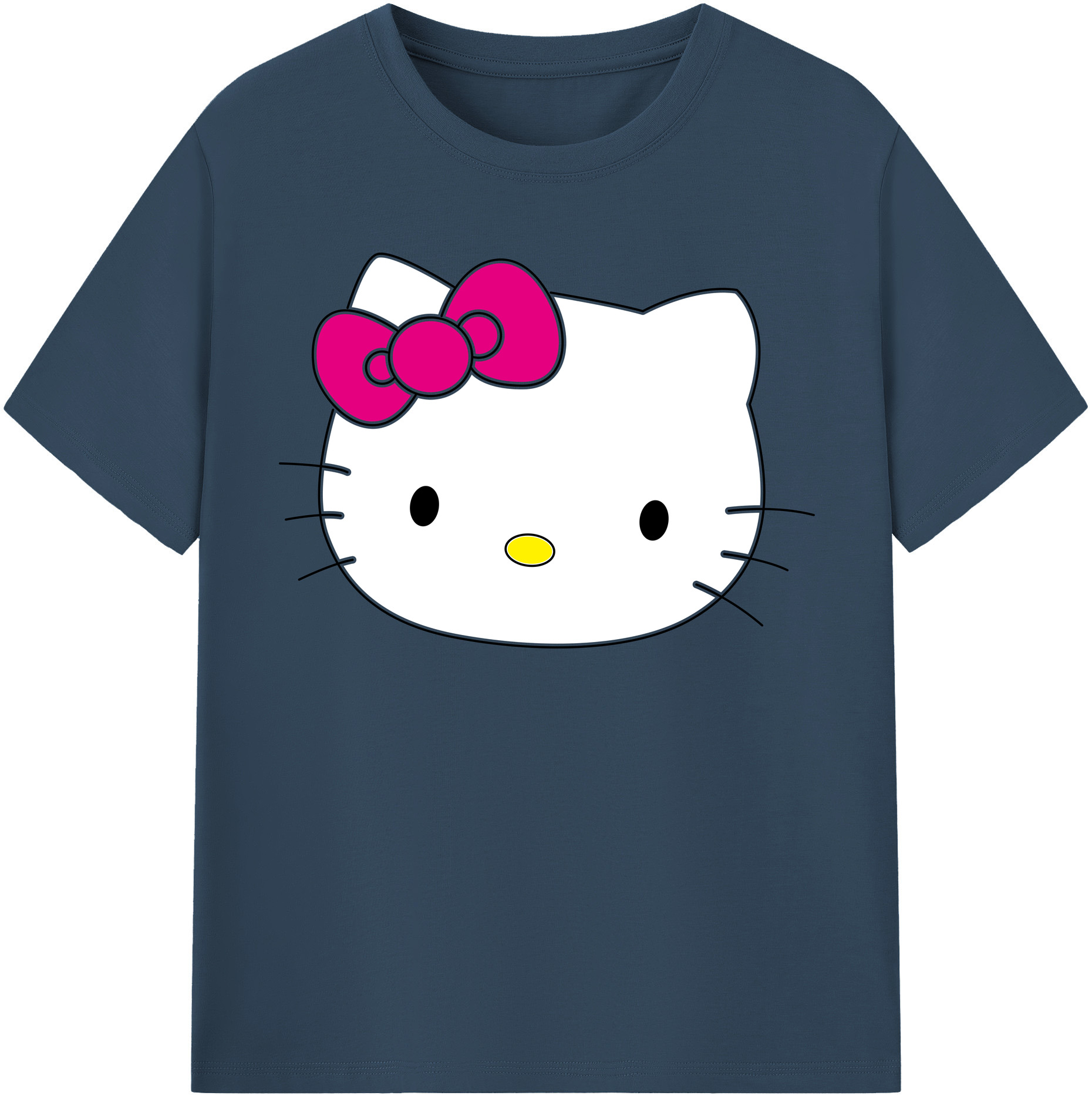 （画像用） Hello Kitty ハローキティ レディースカジュアルプリントTシャツ（綿100％）