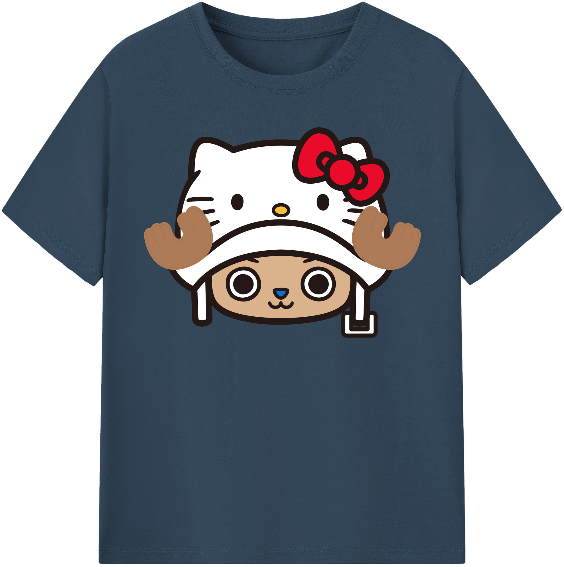 （画像用） Hello Kitty ハローキティ レディースカジュアルプリントTシャツ（綿100％）
