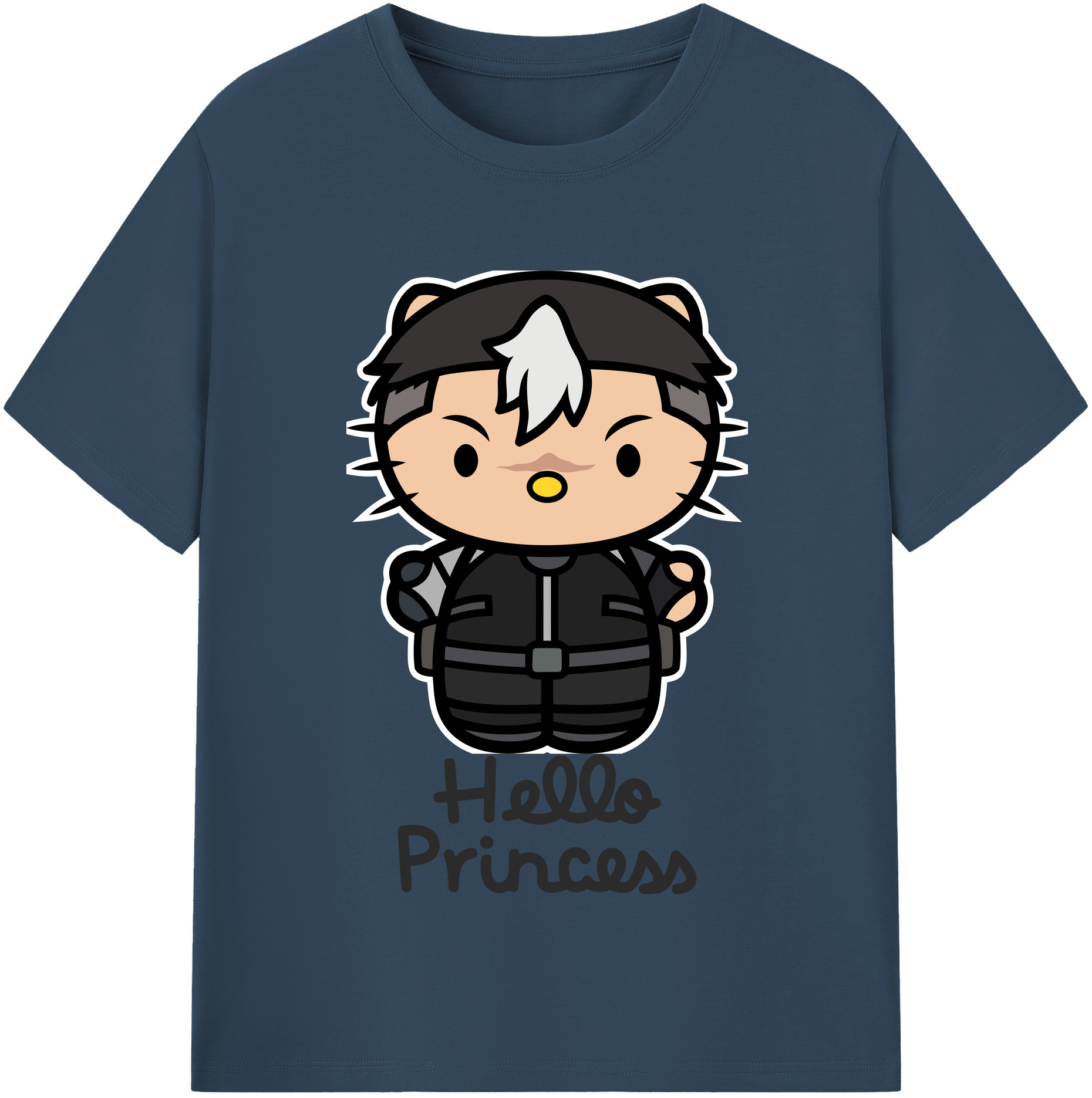 （画像用） Hello Kitty ハローキティ レディースカジュアルプリントTシャツ（綿100％）