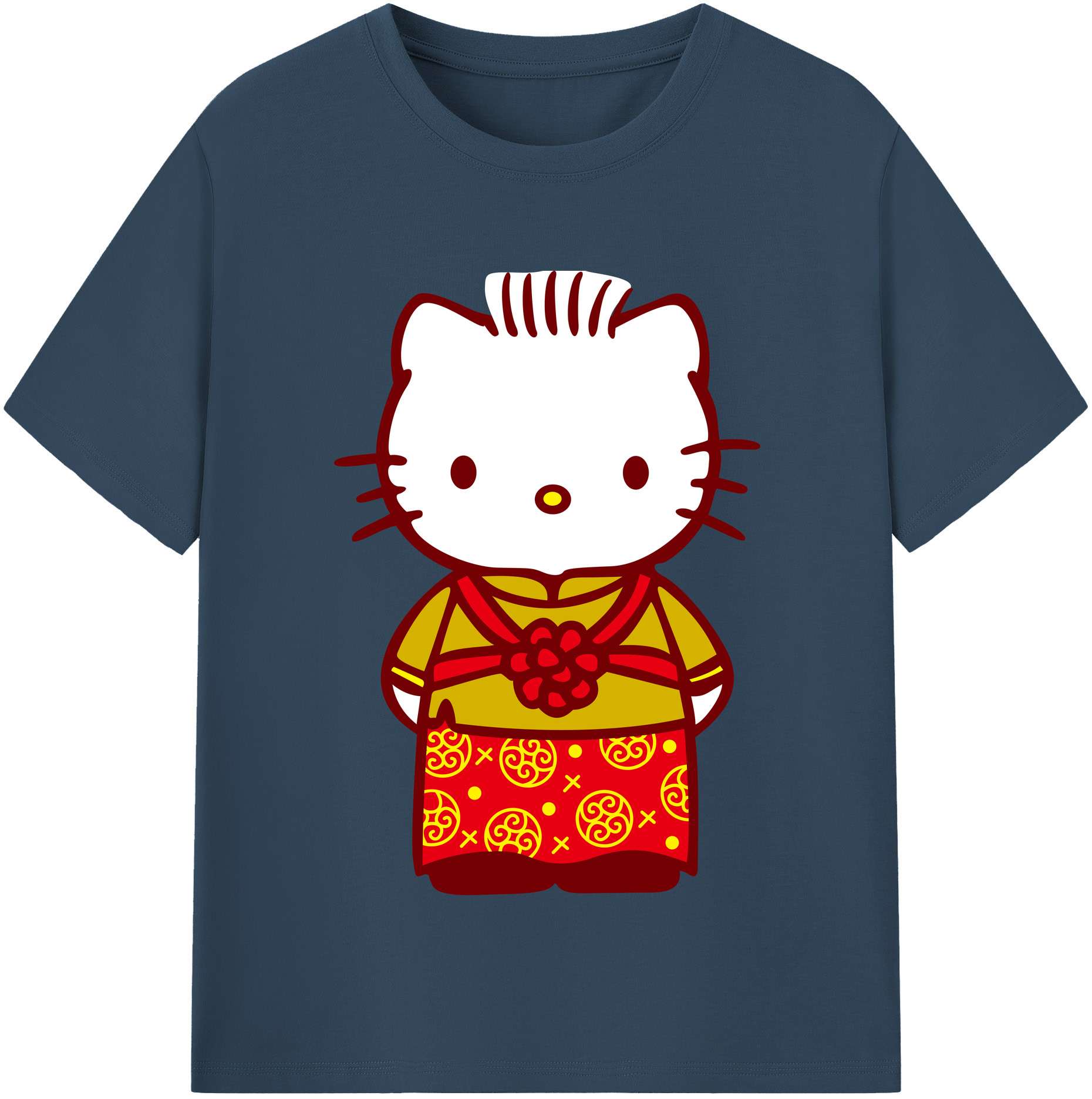 （画像用） Hello Kitty ハローキティ レディースカジュアルプリントTシャツ（綿100％）