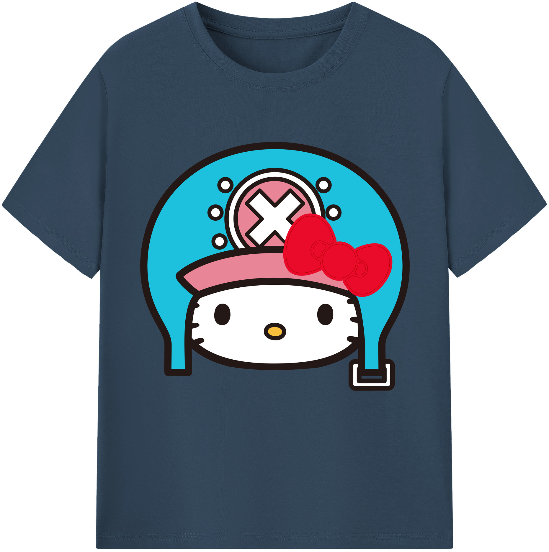 （画像用） Hello Kitty ハローキティ レディースカジュアルプリントTシャツ（綿100％）
