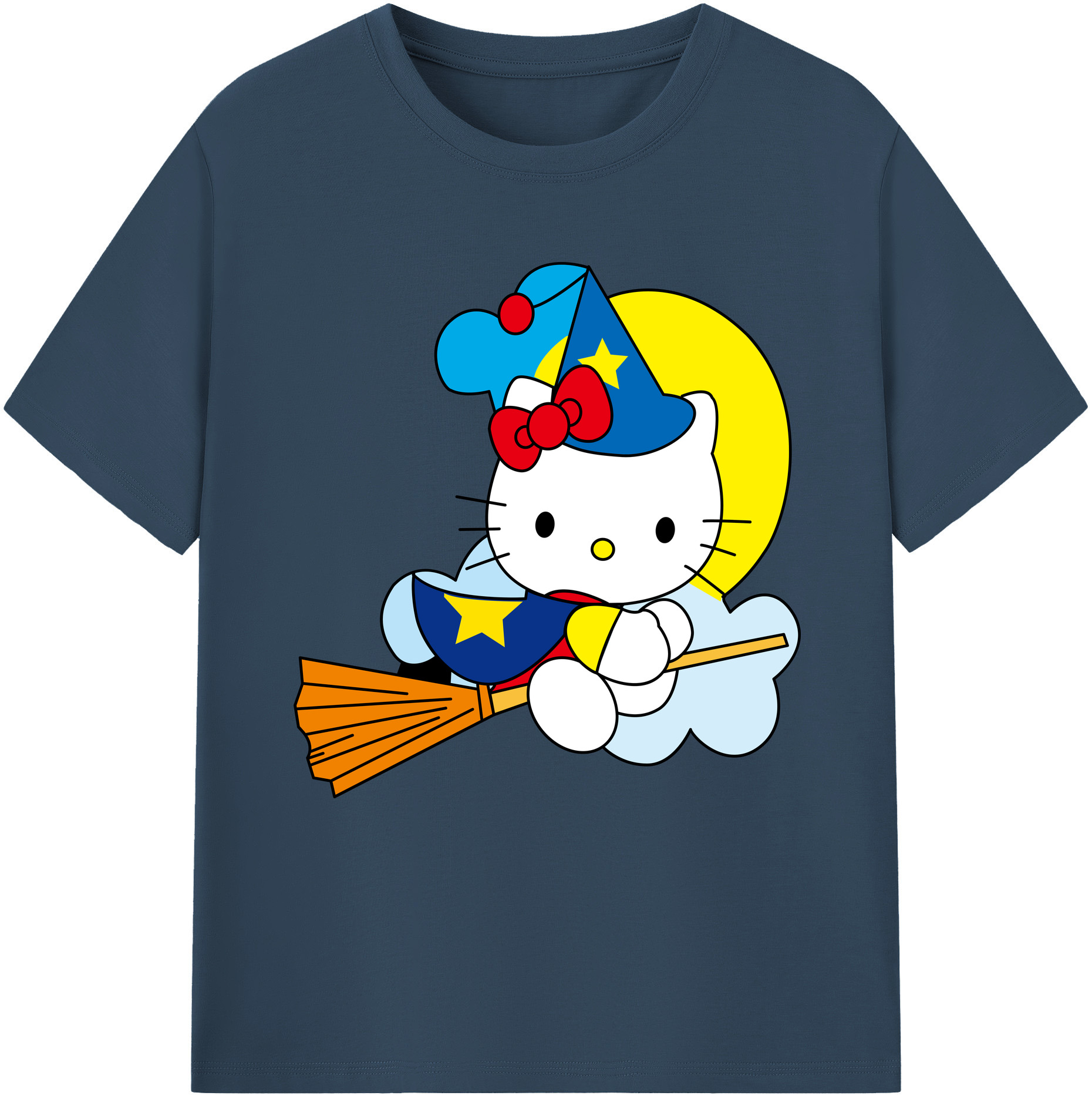 （画像用） Hello Kitty ハローキティ レディースカジュアルプリントTシャツ（綿100％）