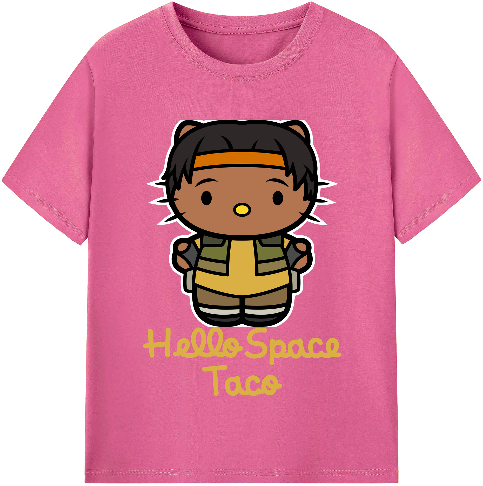 （画像用） Hello Kitty ハローキティ レディースカジュアルプリントTシャツ（綿100％）