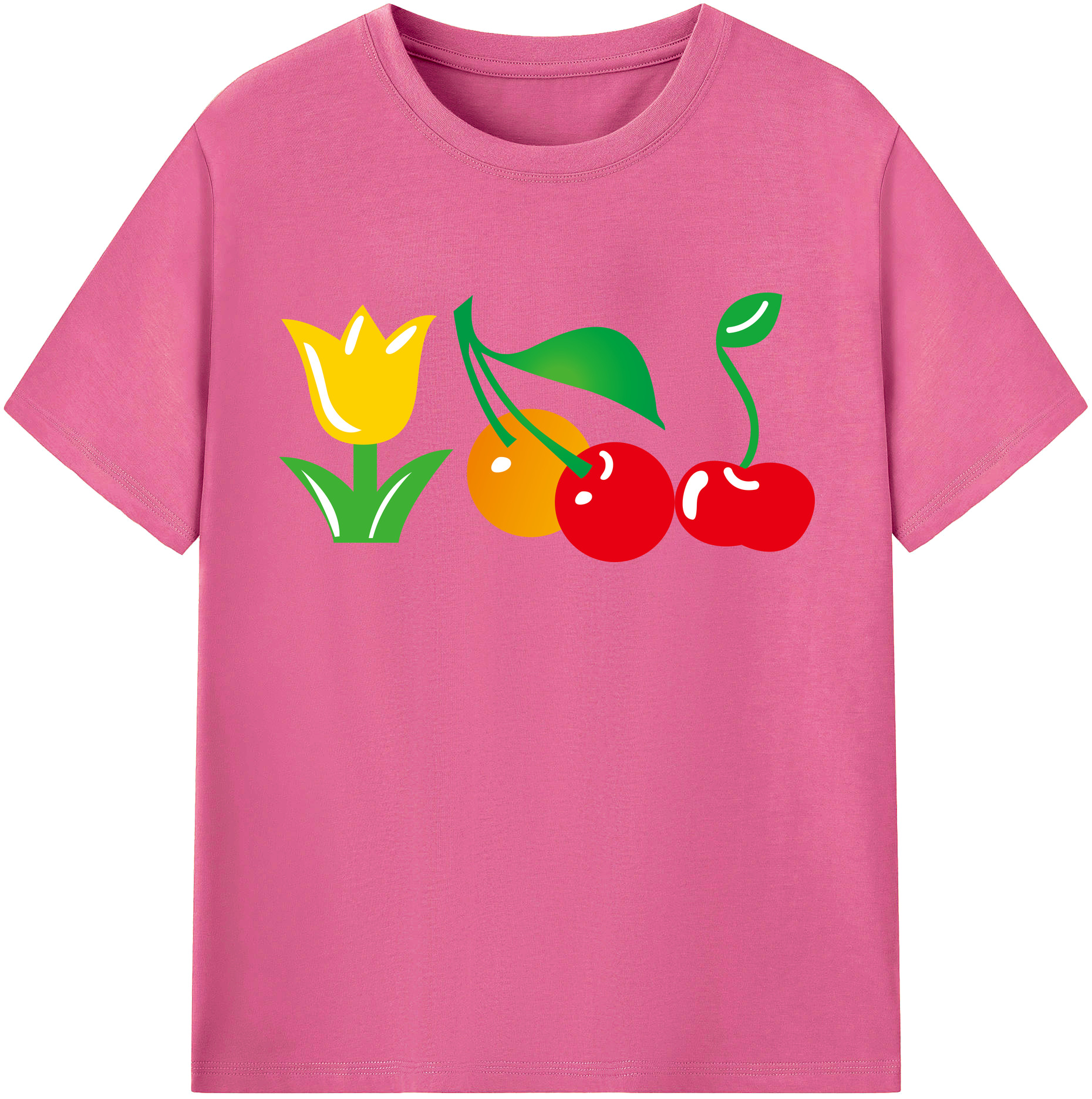 （画像用） Hello Kitty ハローキティ レディースカジュアルプリントTシャツ（綿100％）