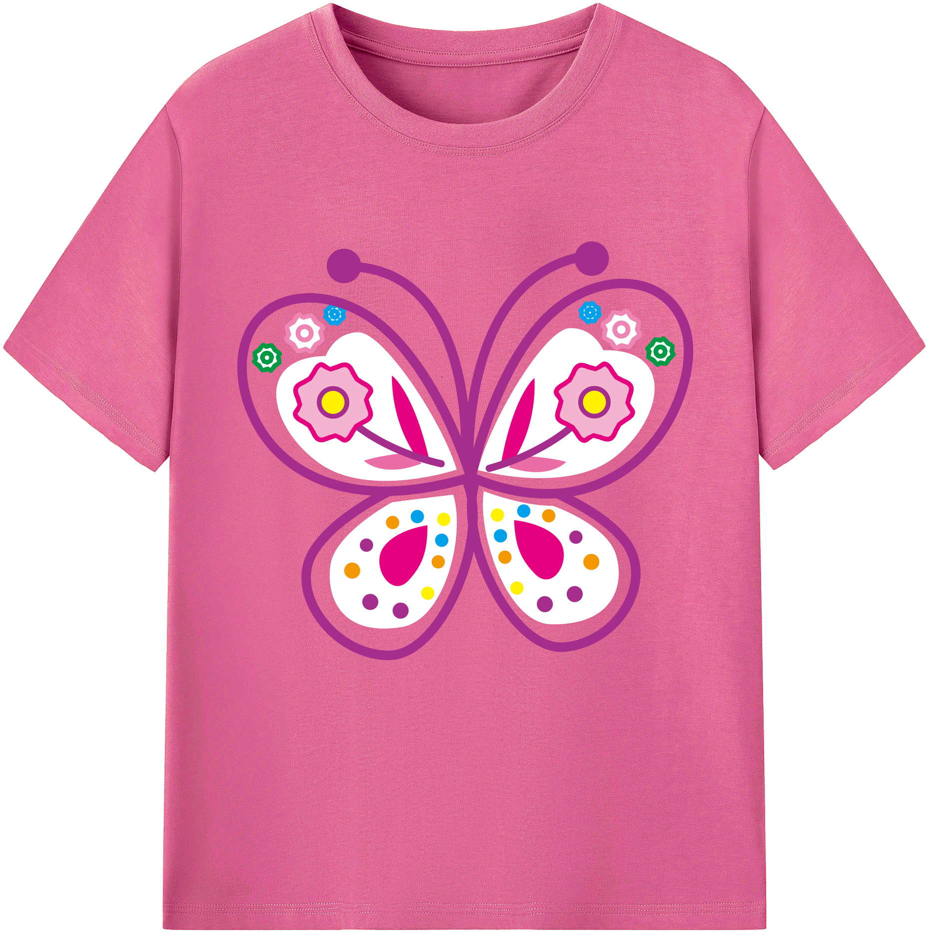 （画像用） Hello Kitty ハローキティ レディースカジュアルプリントTシャツ（綿100％）