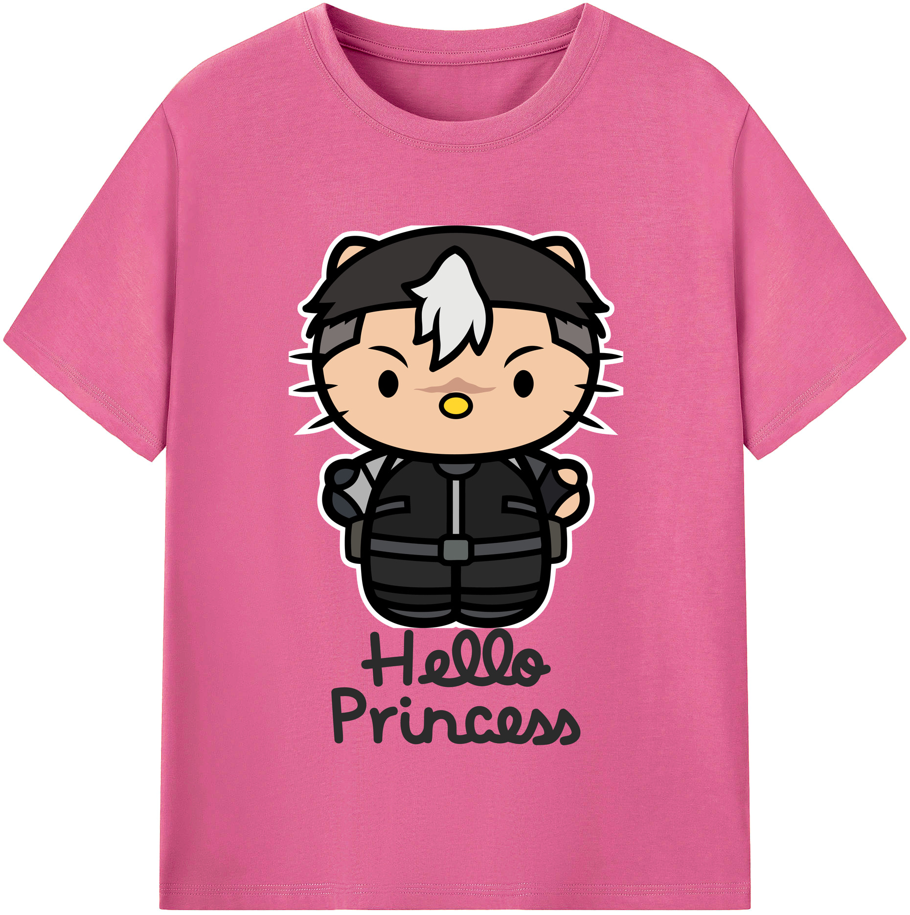 （画像用） Hello Kitty ハローキティ レディースカジュアルプリントTシャツ（綿100％）